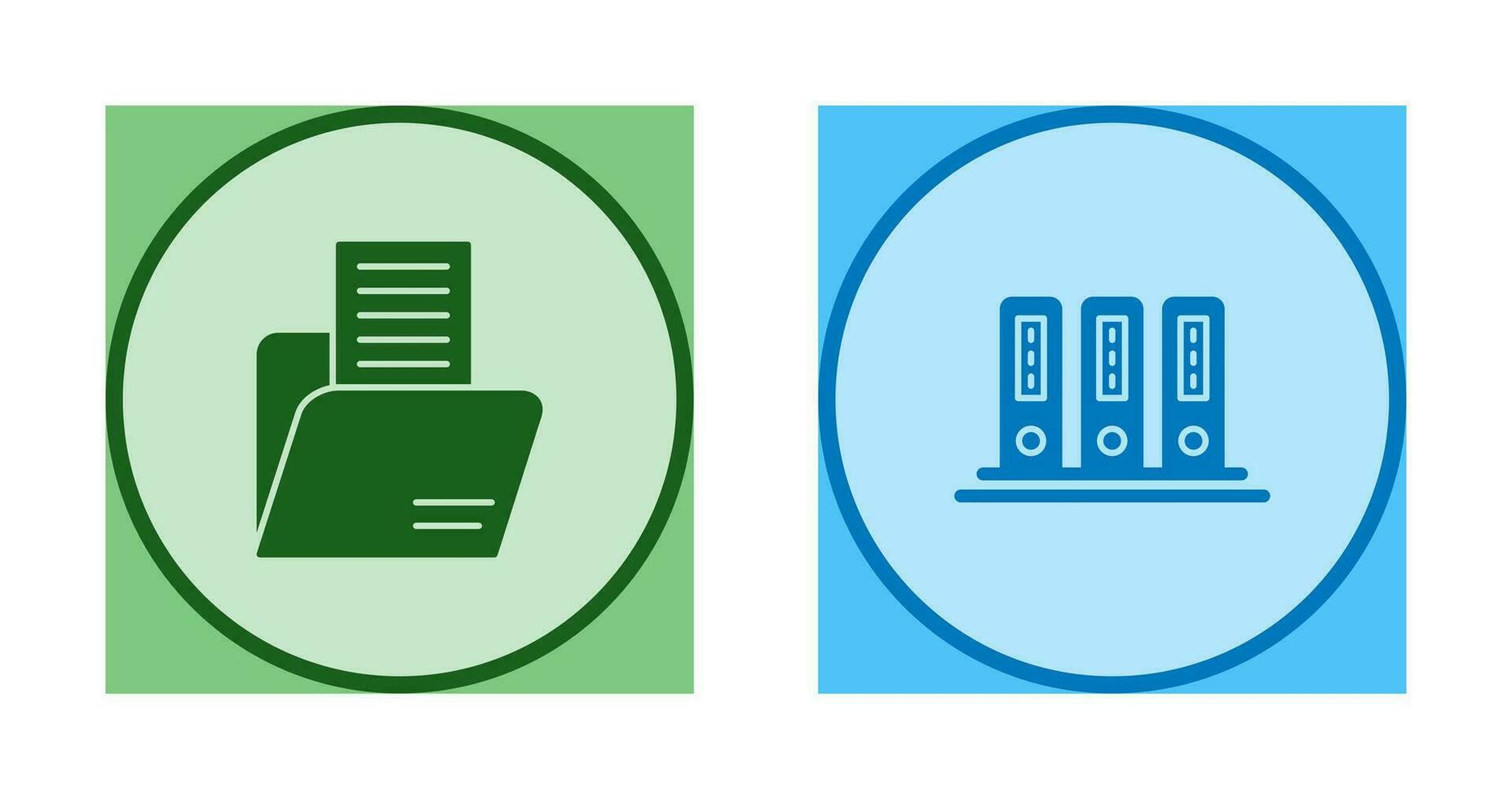 Folder and Office Files Icon vector