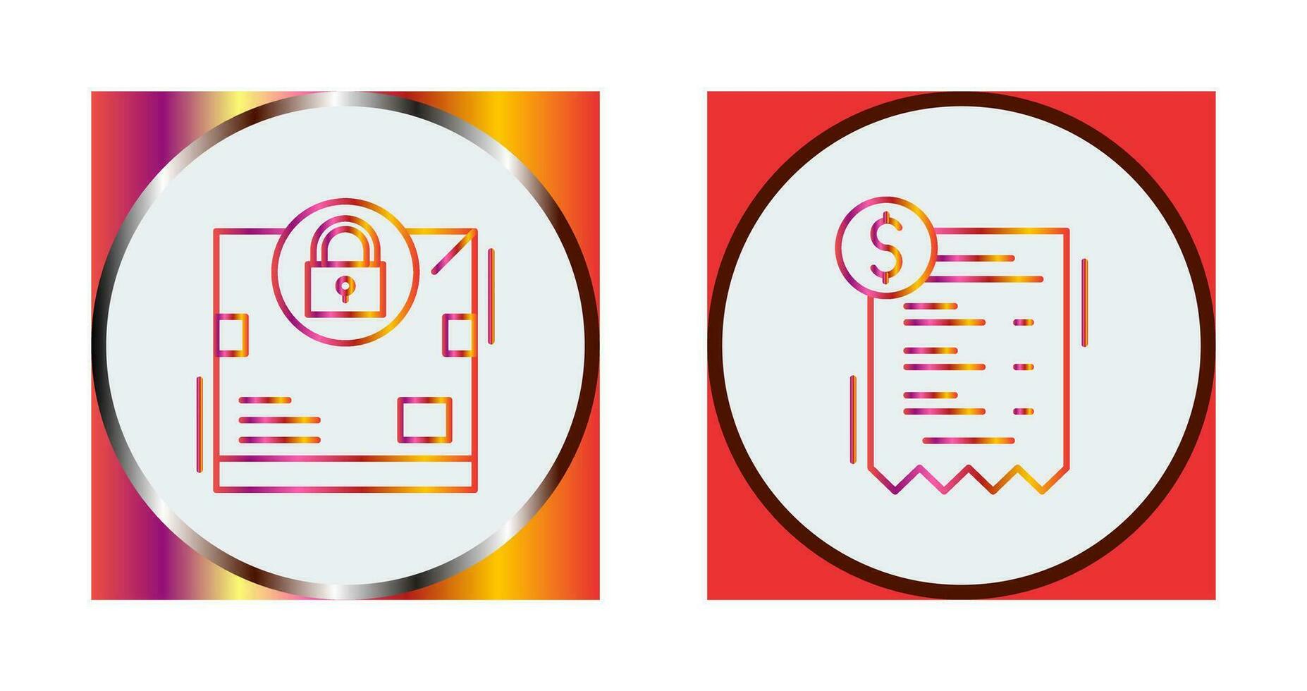 delivery and bill Icon vector