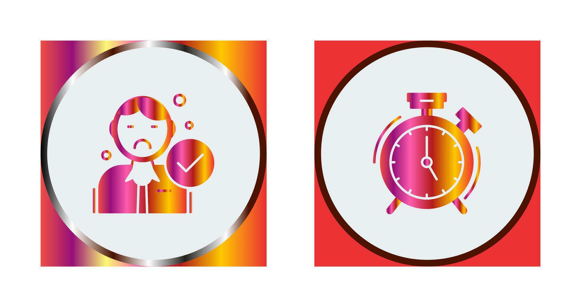 Rejected and Alarm Clock Icon 32891070 Vector Art at Vecteezy
