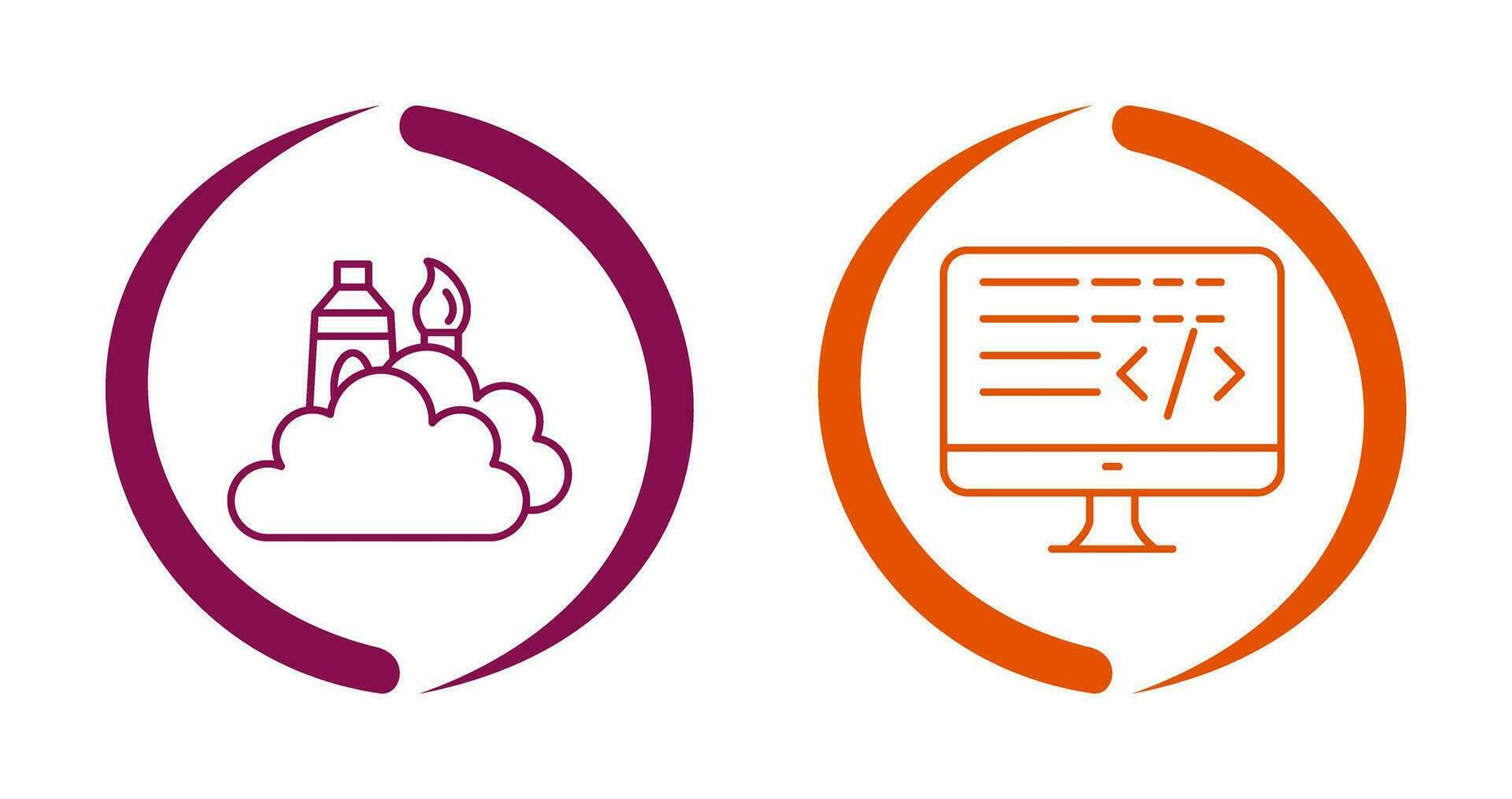 creative and coding Icon vector
