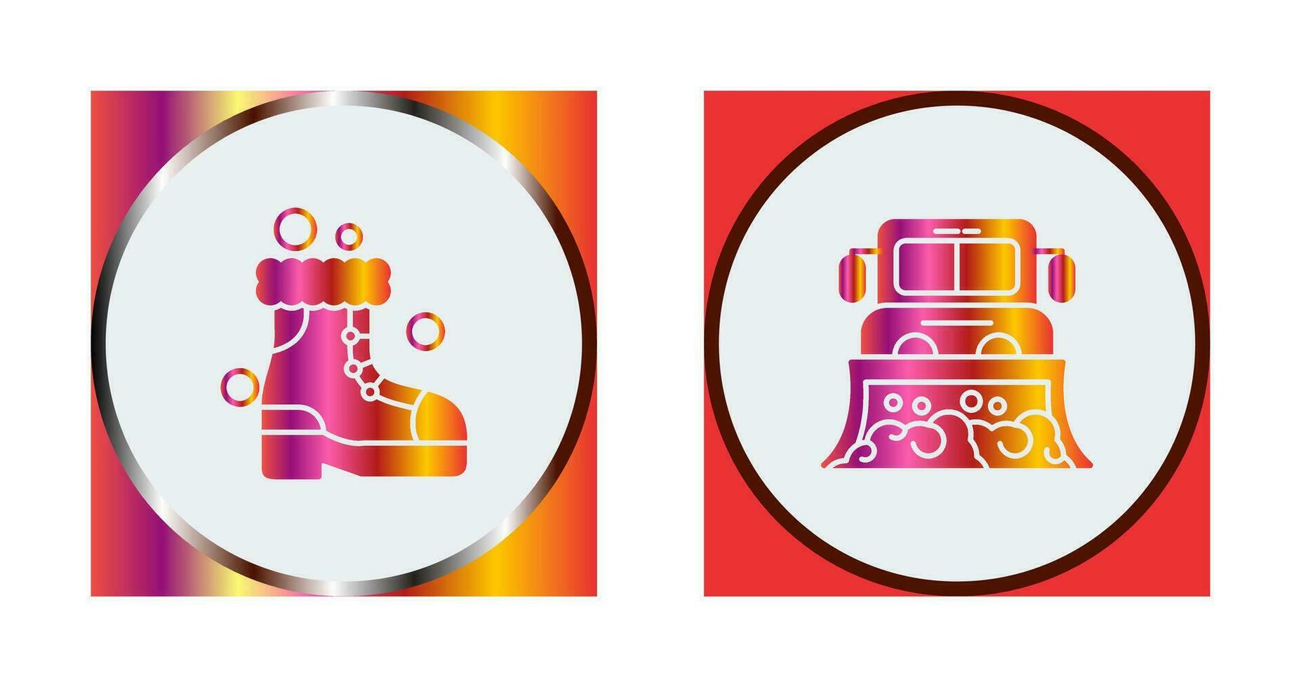 Snowshoes and Truck Icon vector