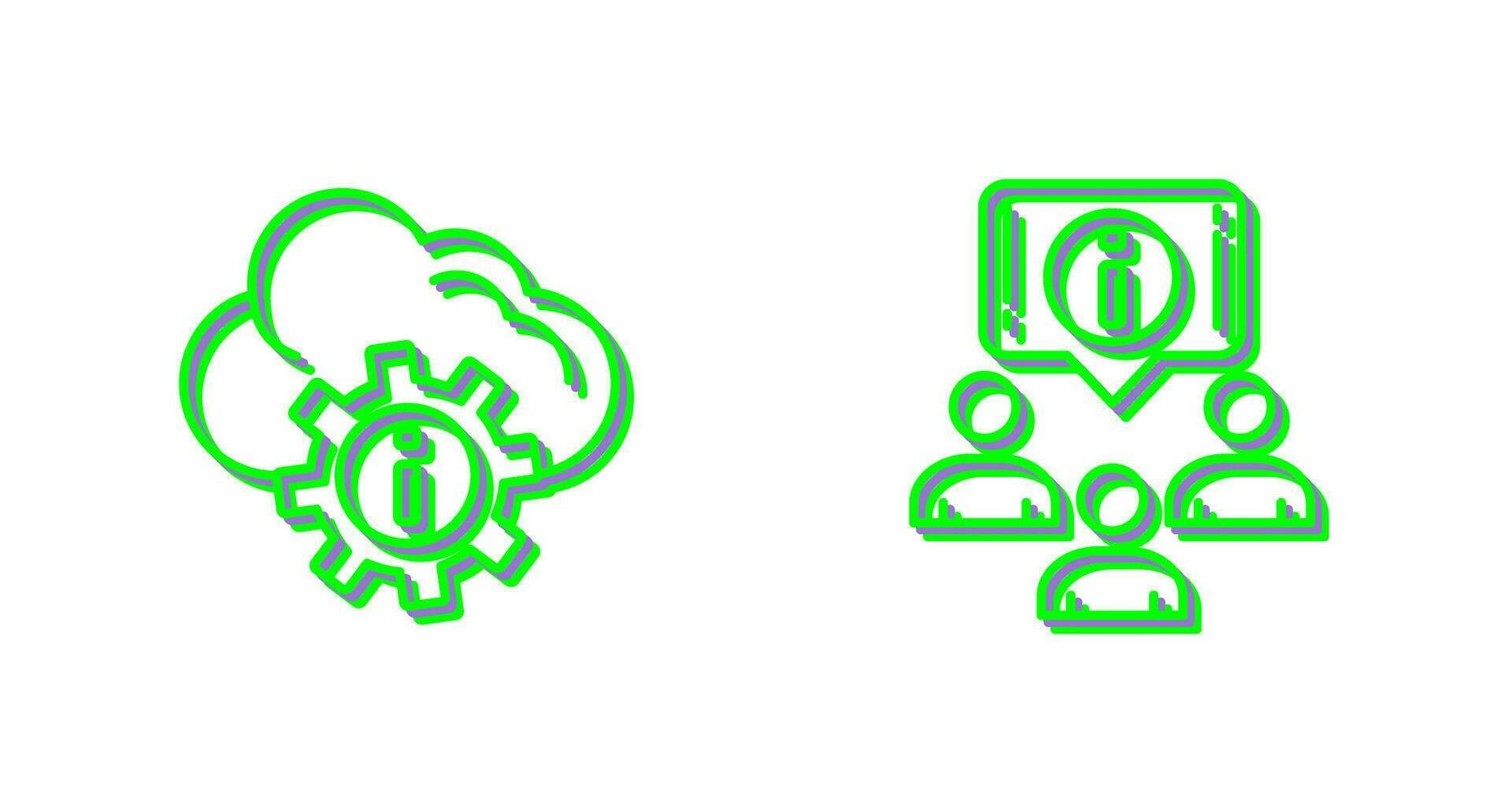 setting and information Icon vector
