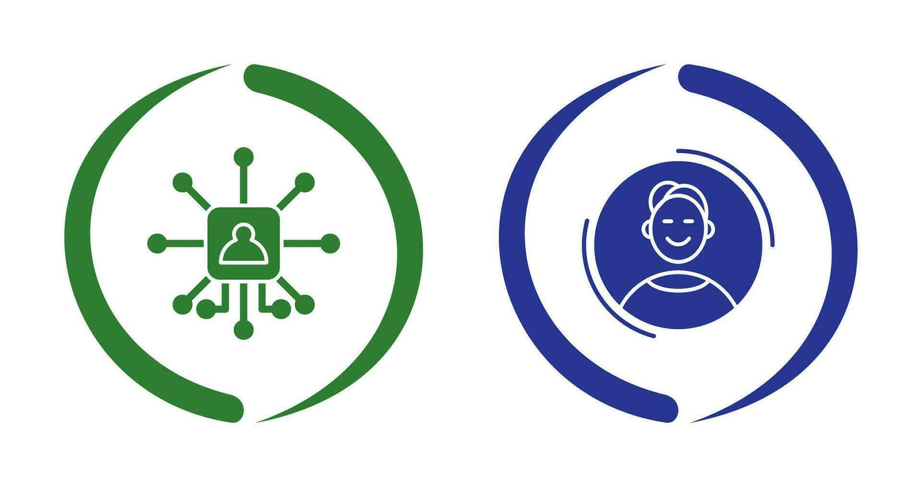 Networking and User Icon vector