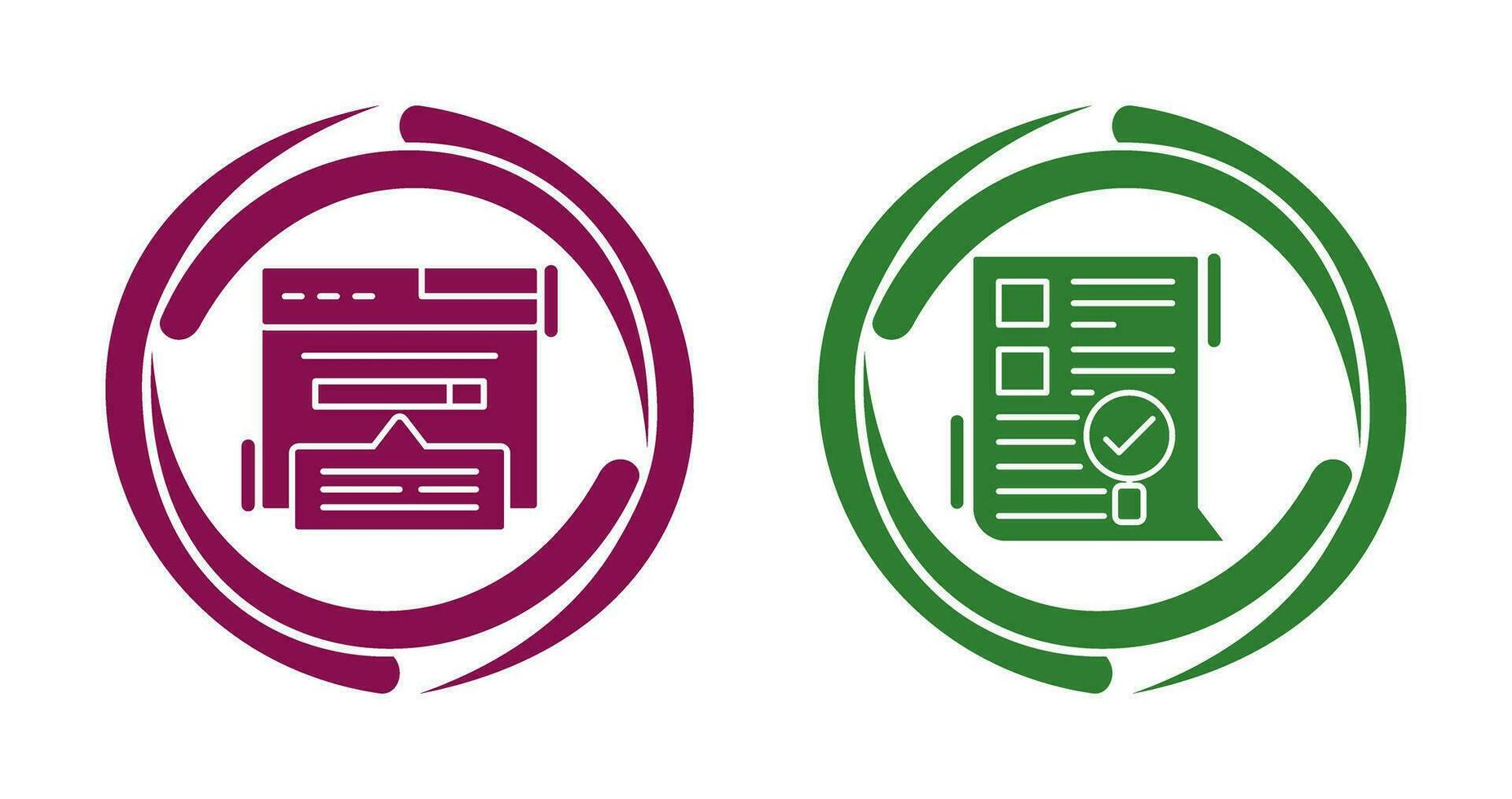 Keyword Search and SEO Audit Icon vector