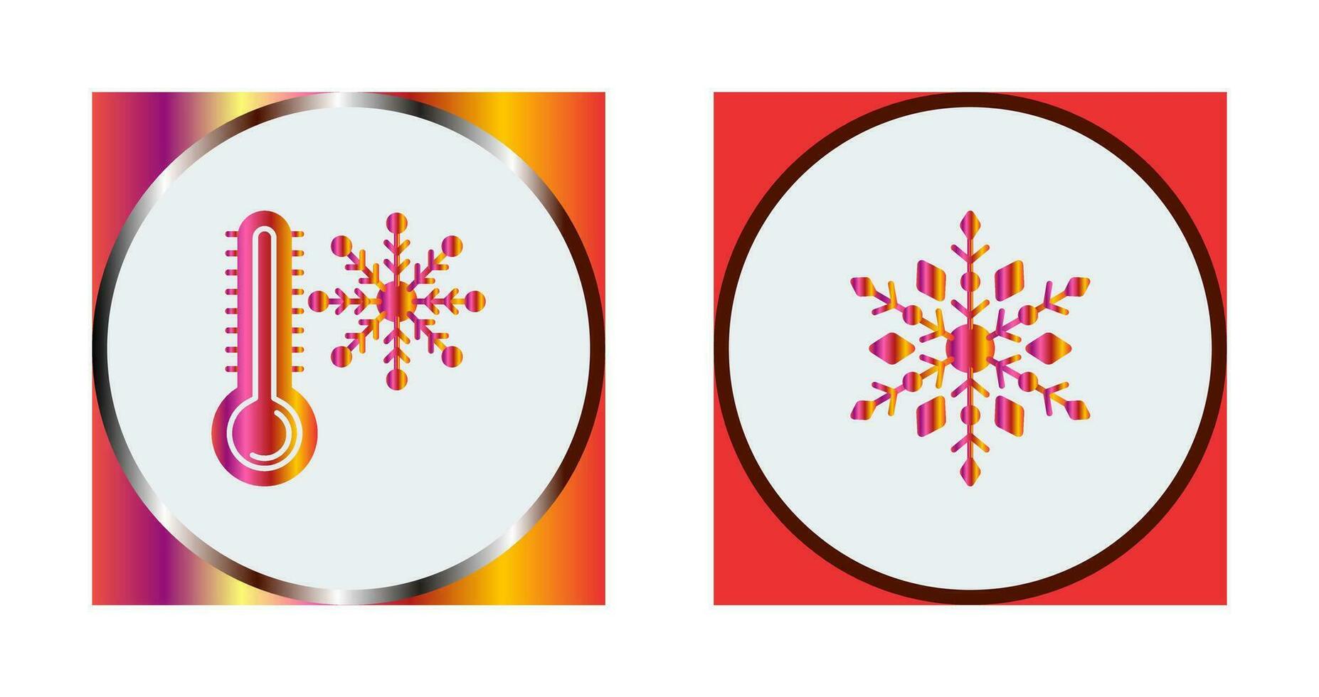 Snow Flake and Cold Icon vector