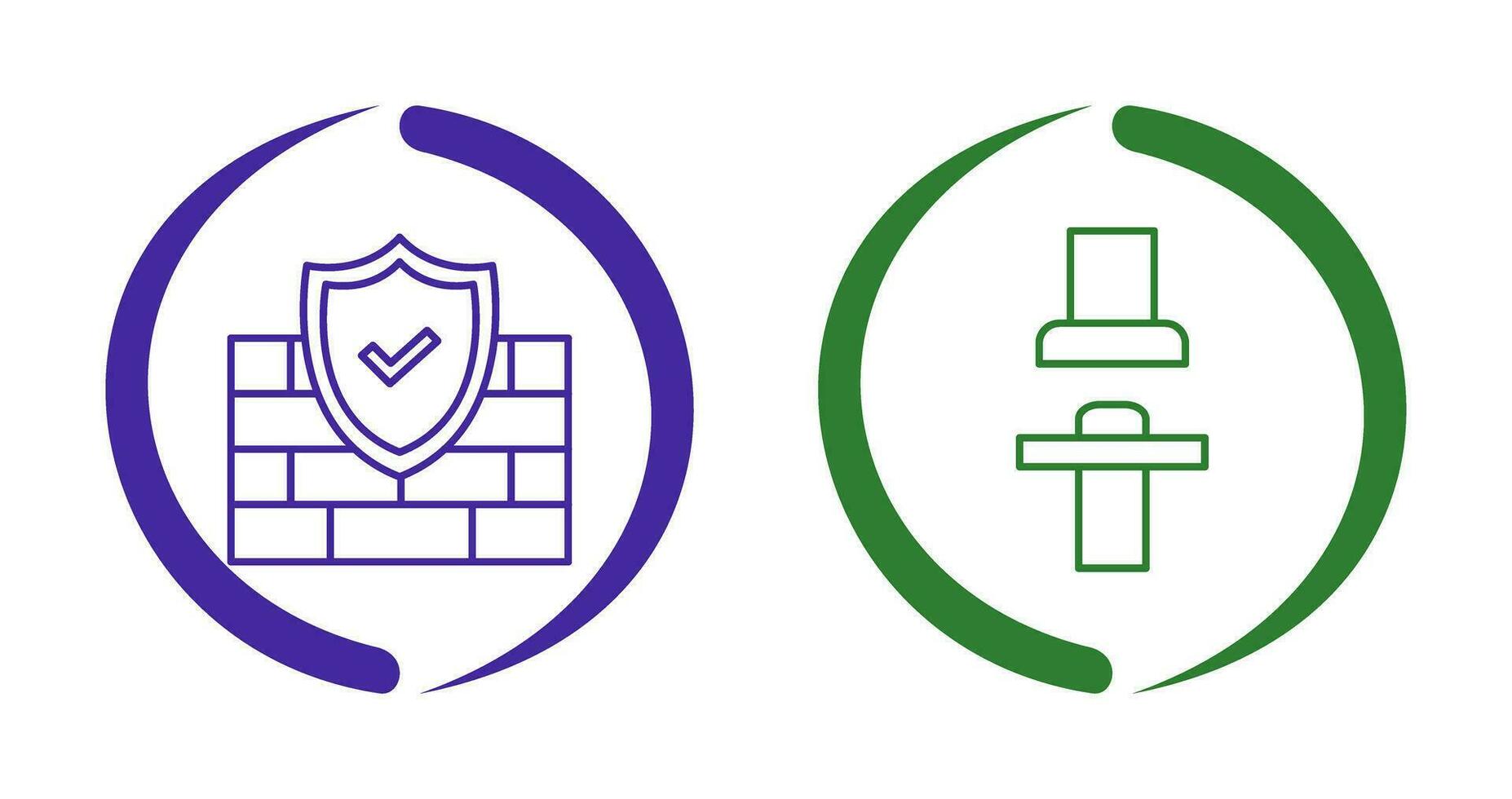 Firewall and Seat  Icon vector