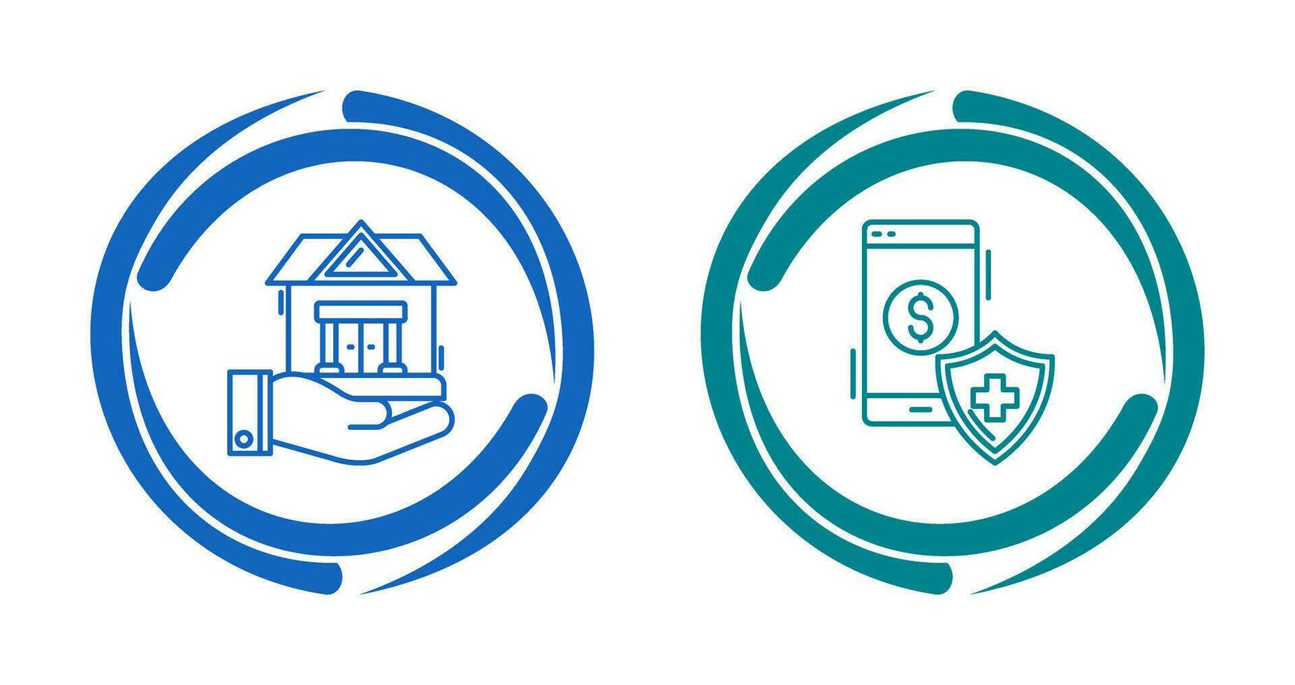 House and Smartphone Icon vector