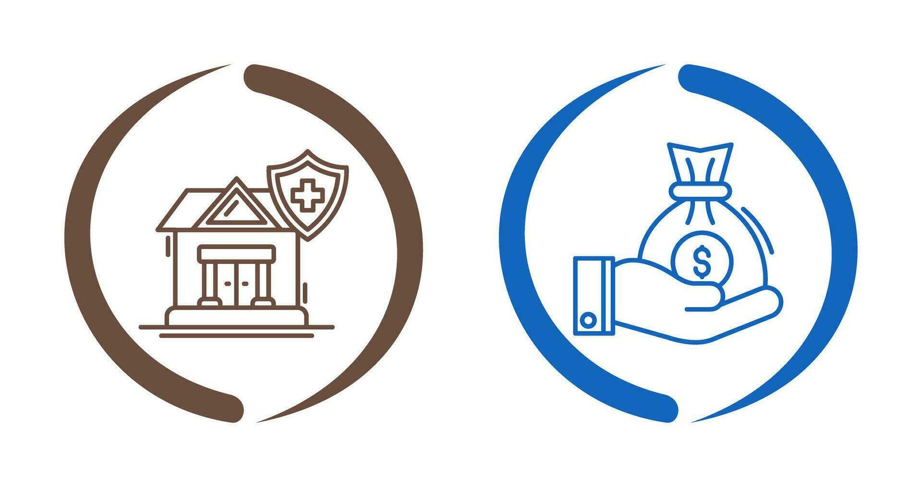 Health and Investment Icon vector