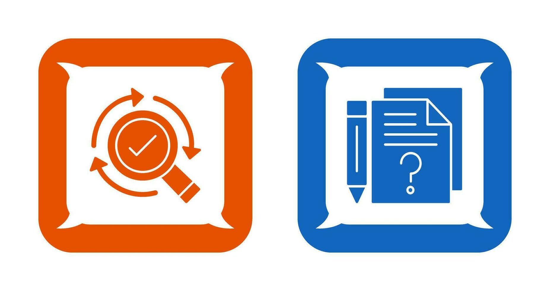 Research and Question Icon vector