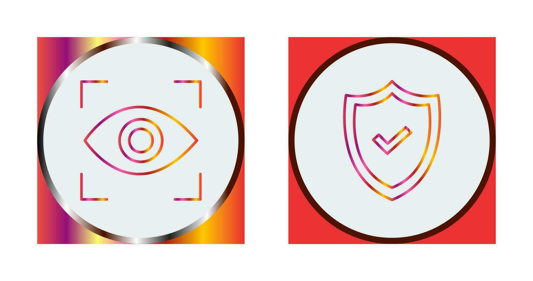 Eye Scan and security Icon vector