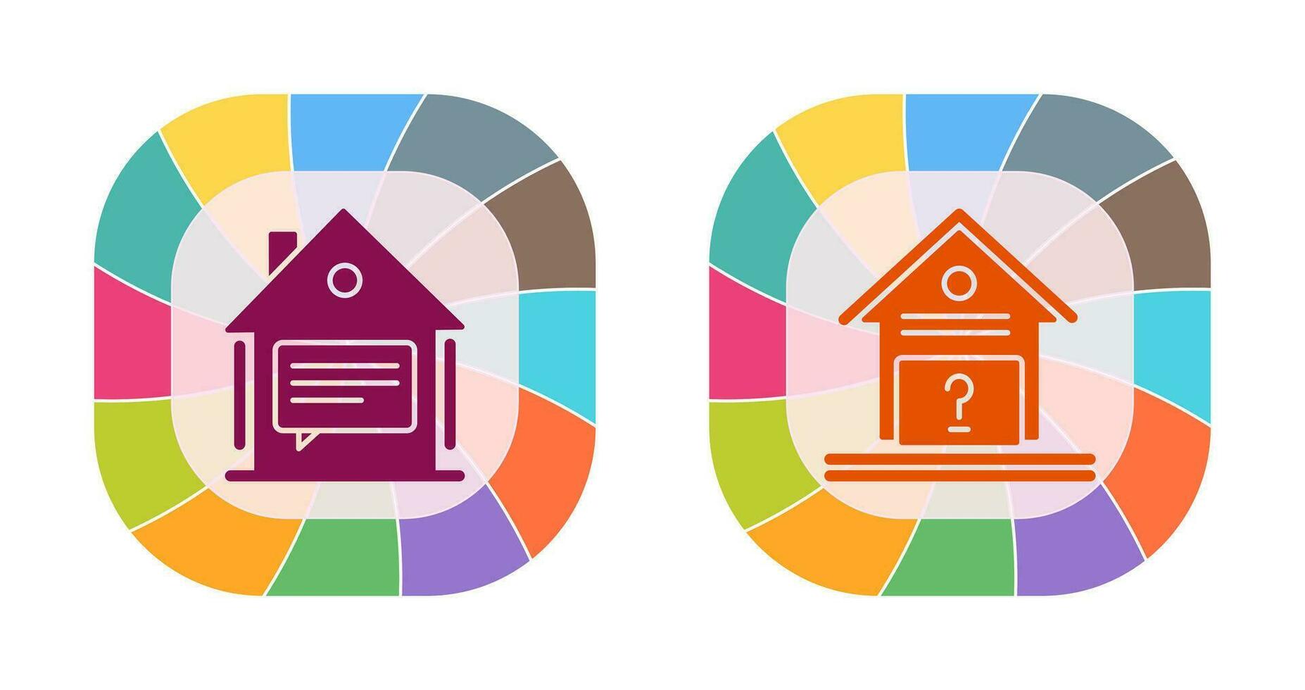 Message and Unknown Icon vector