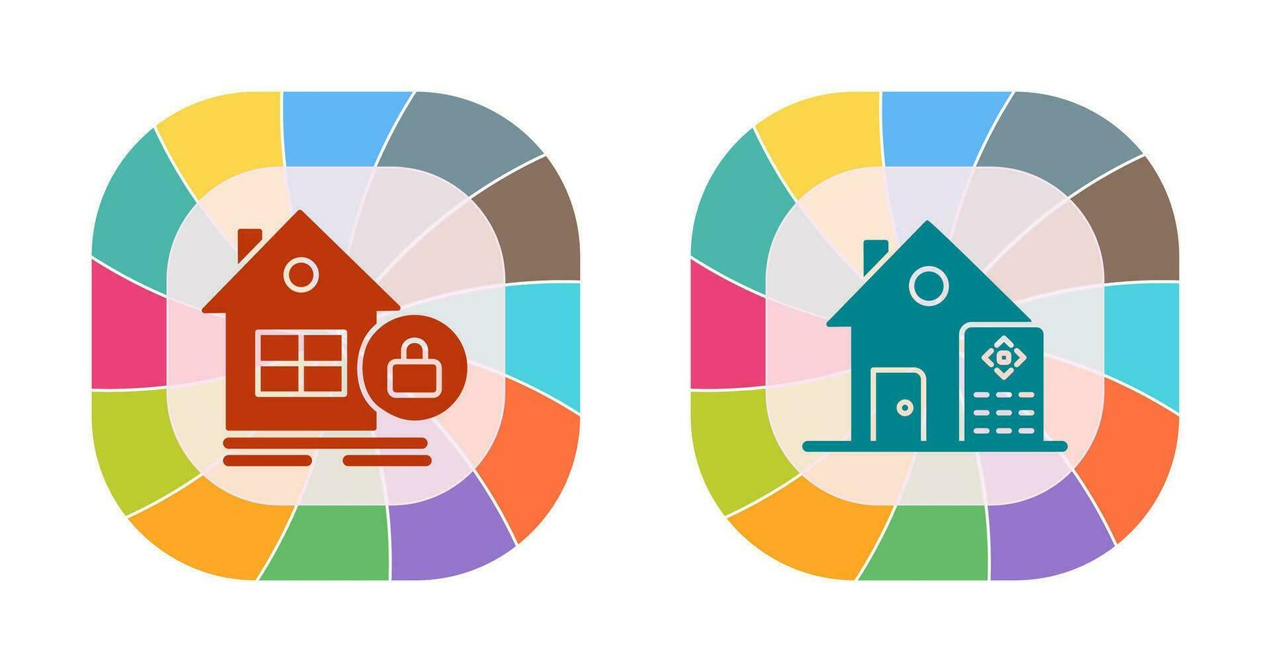 Locked and Remote Icon vector