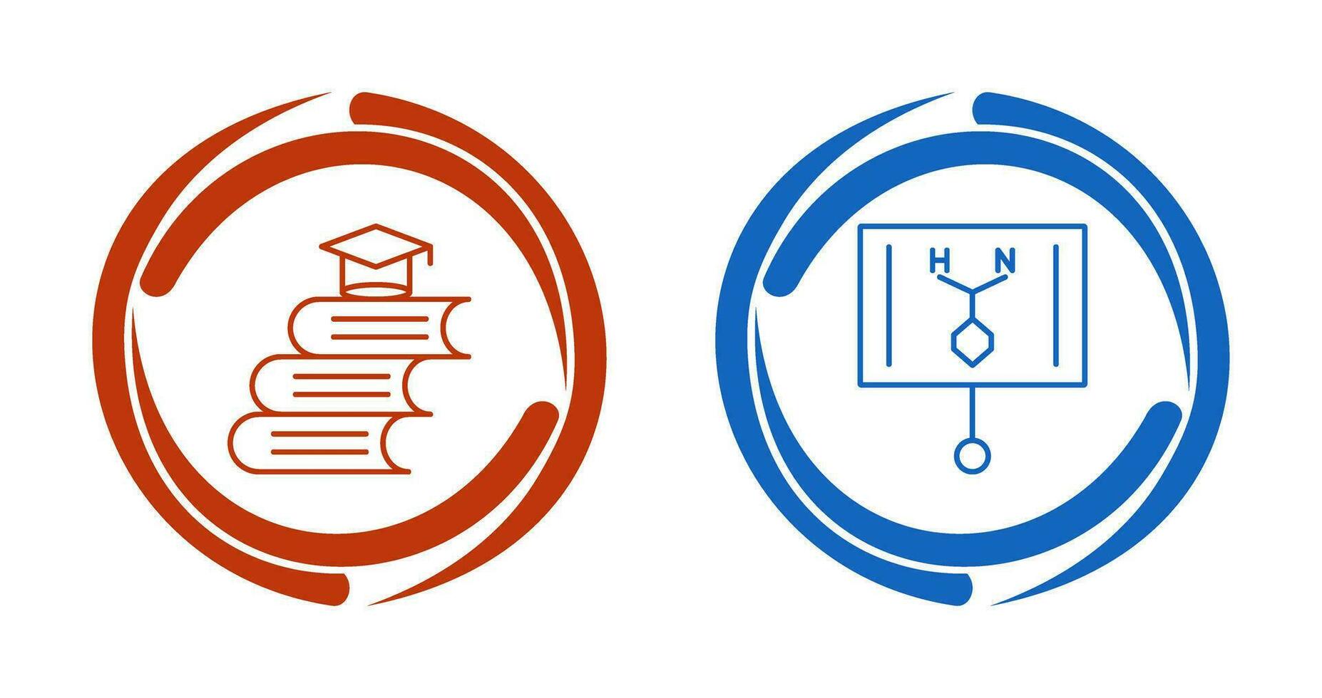 Books and Formula  Icon vector