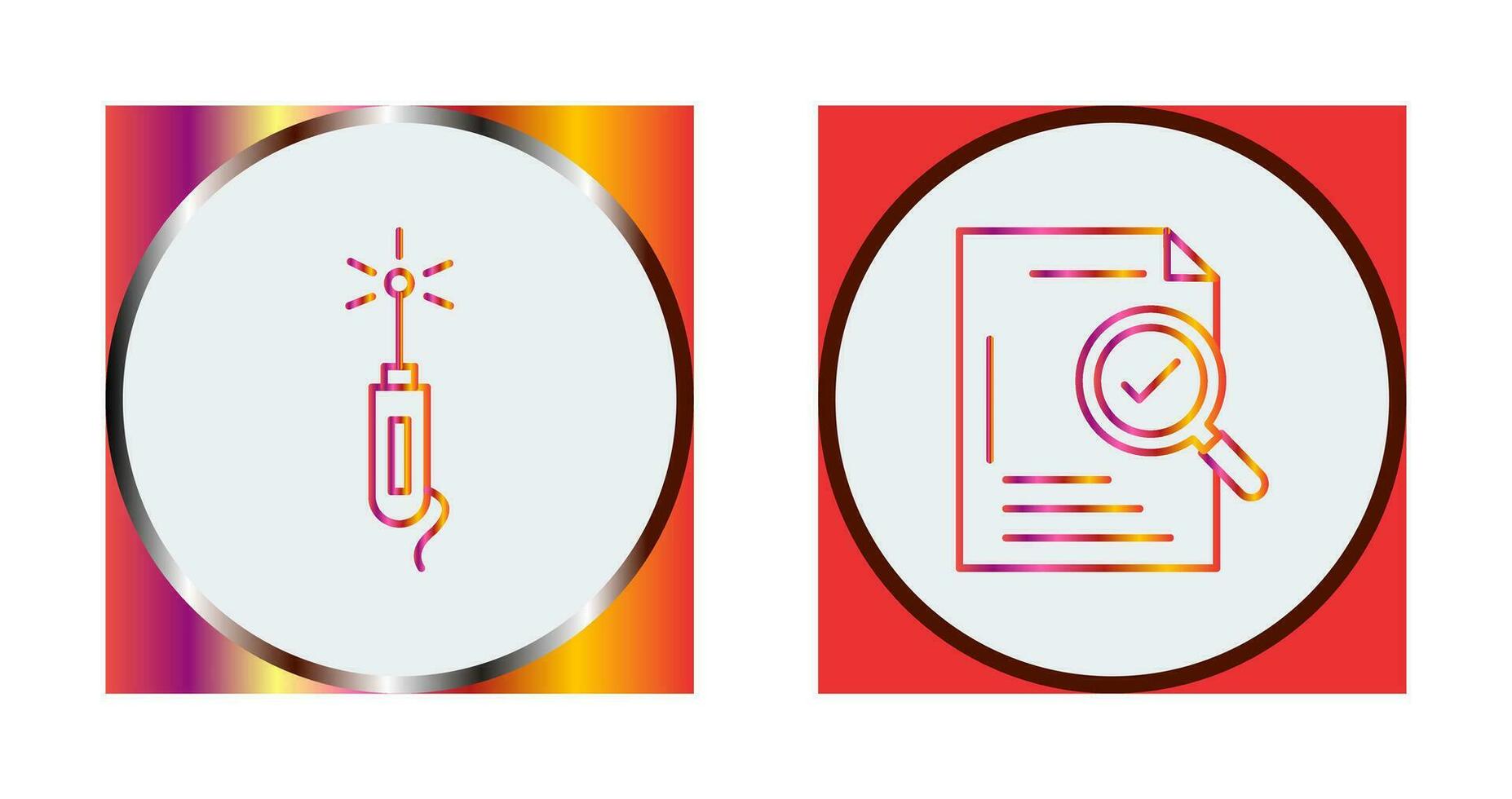 Laser Pen and Check Icon vector