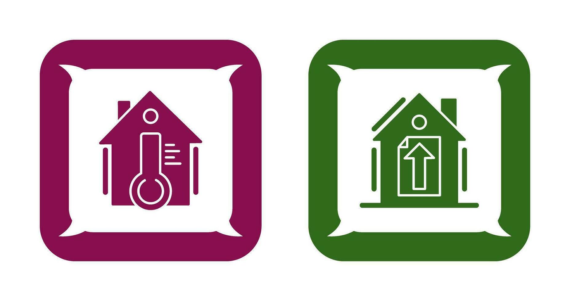 Temperature and Upload Icon vector