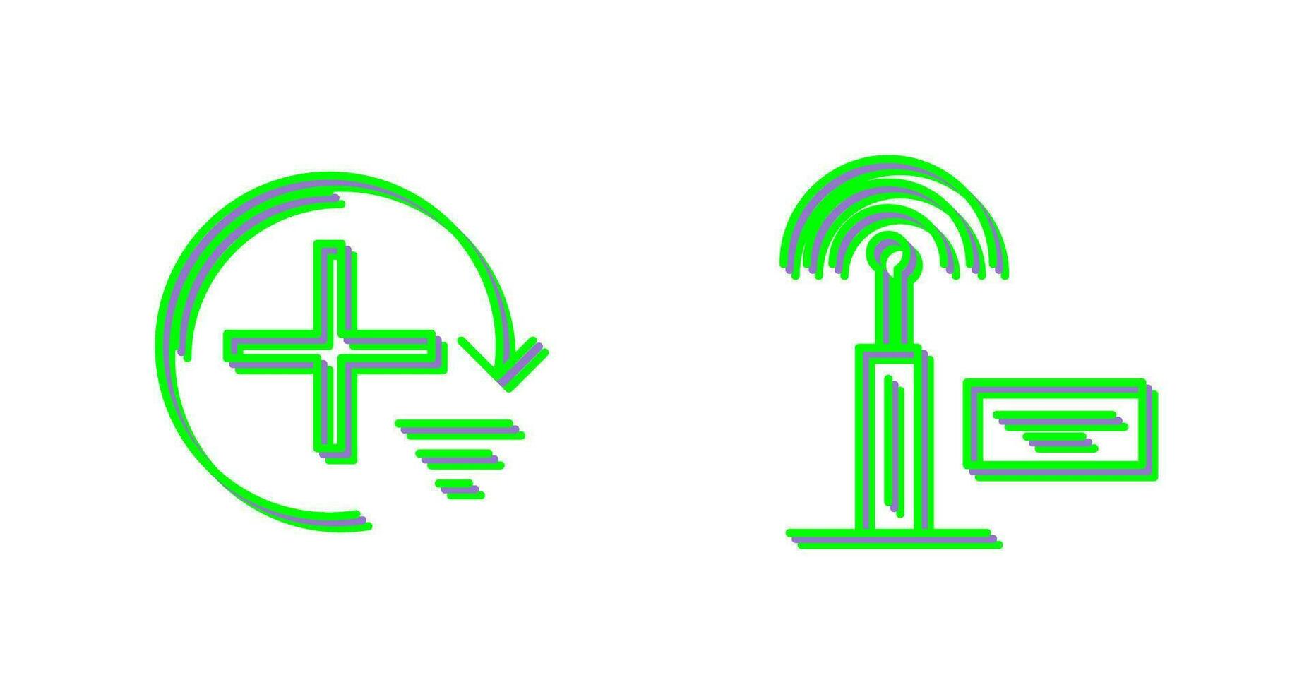 Add and Signal Icon vector