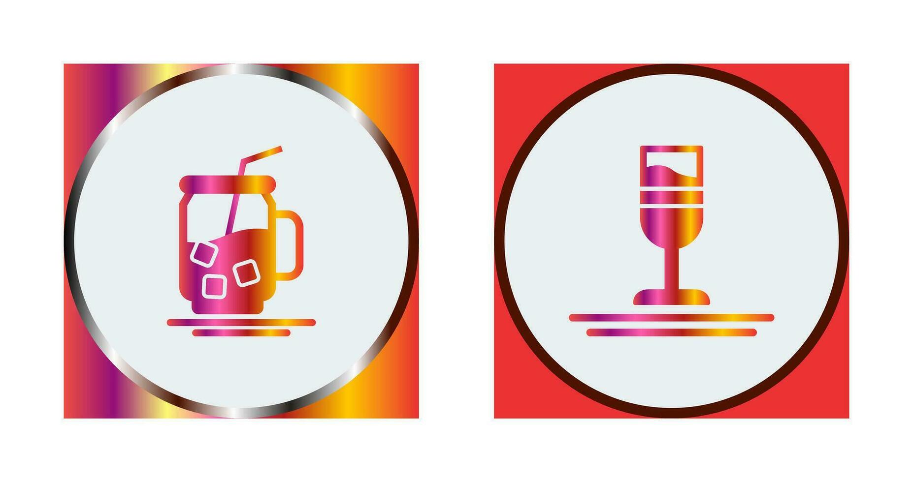 con hielo té y arco iris bebida icono vector