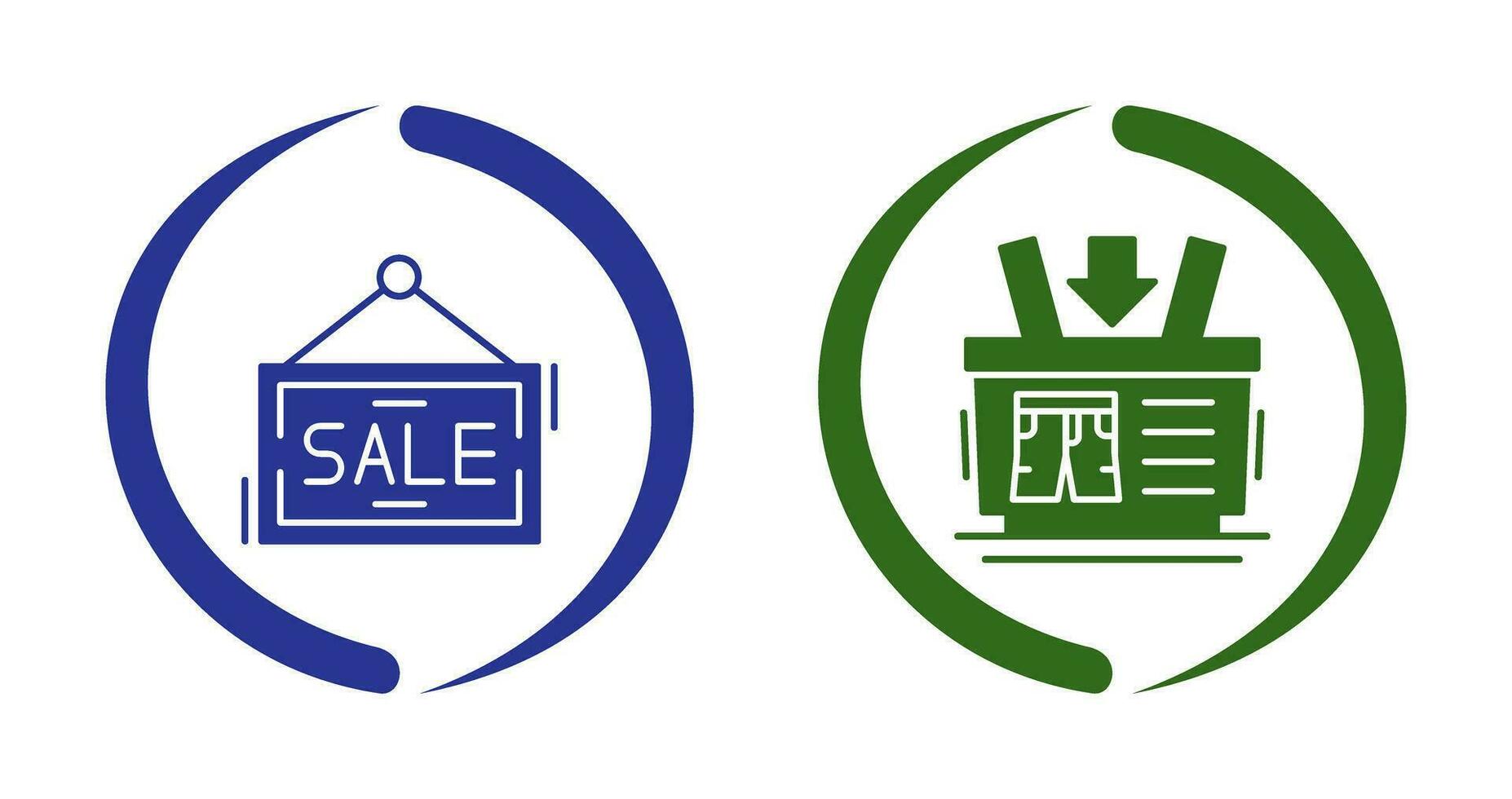 Shopping Basket and Super Sale Icon vector