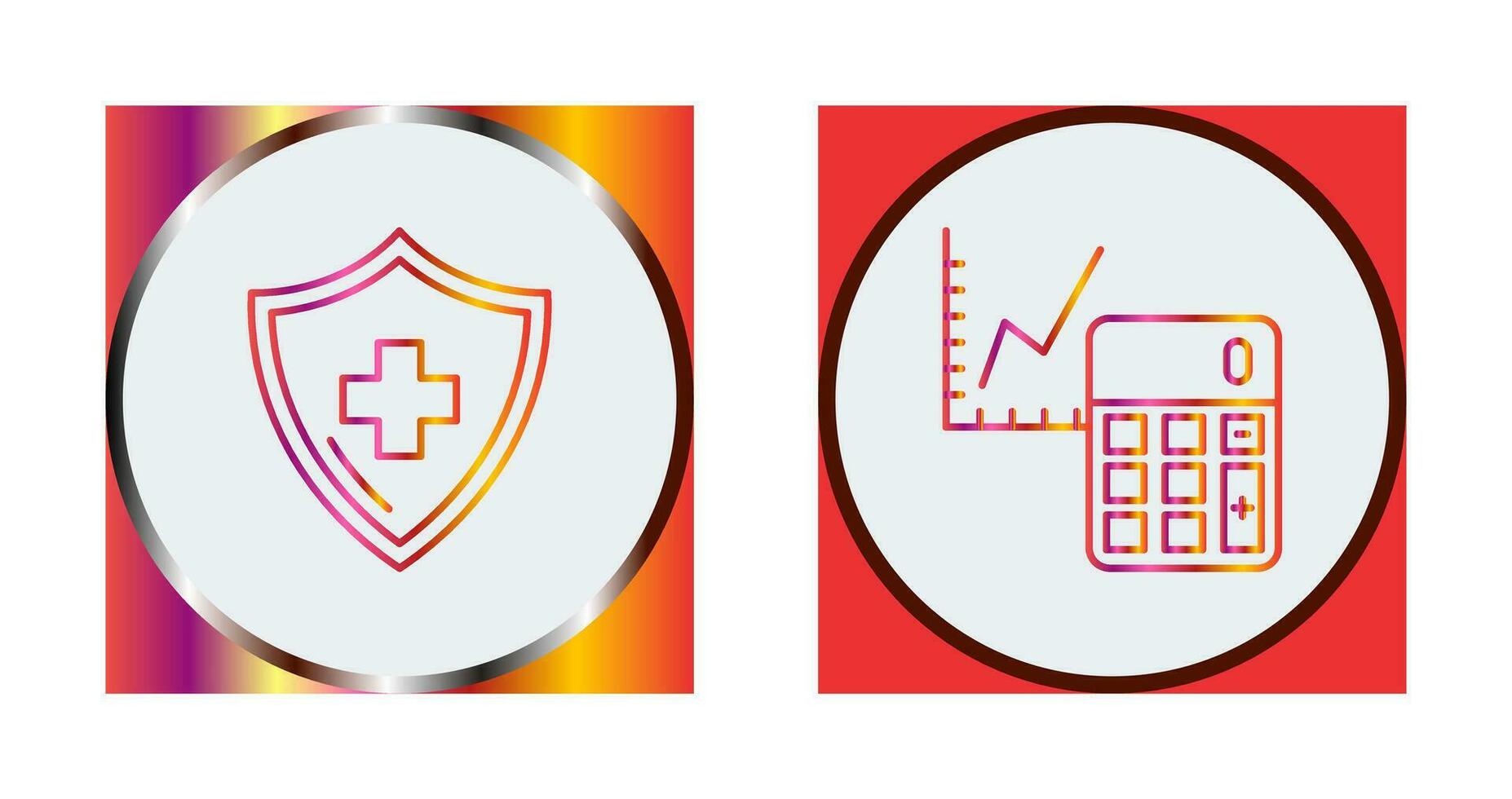 Accounting and Health  Icon vector