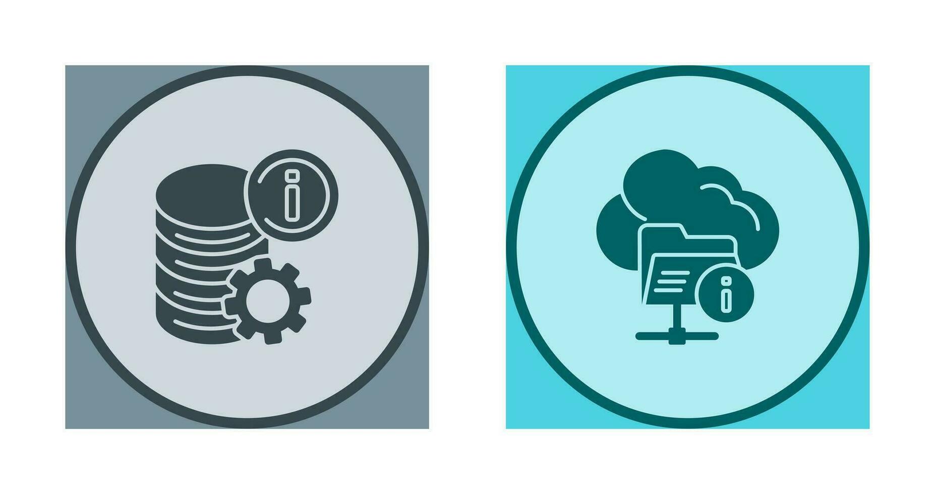data and folder  Icon vector