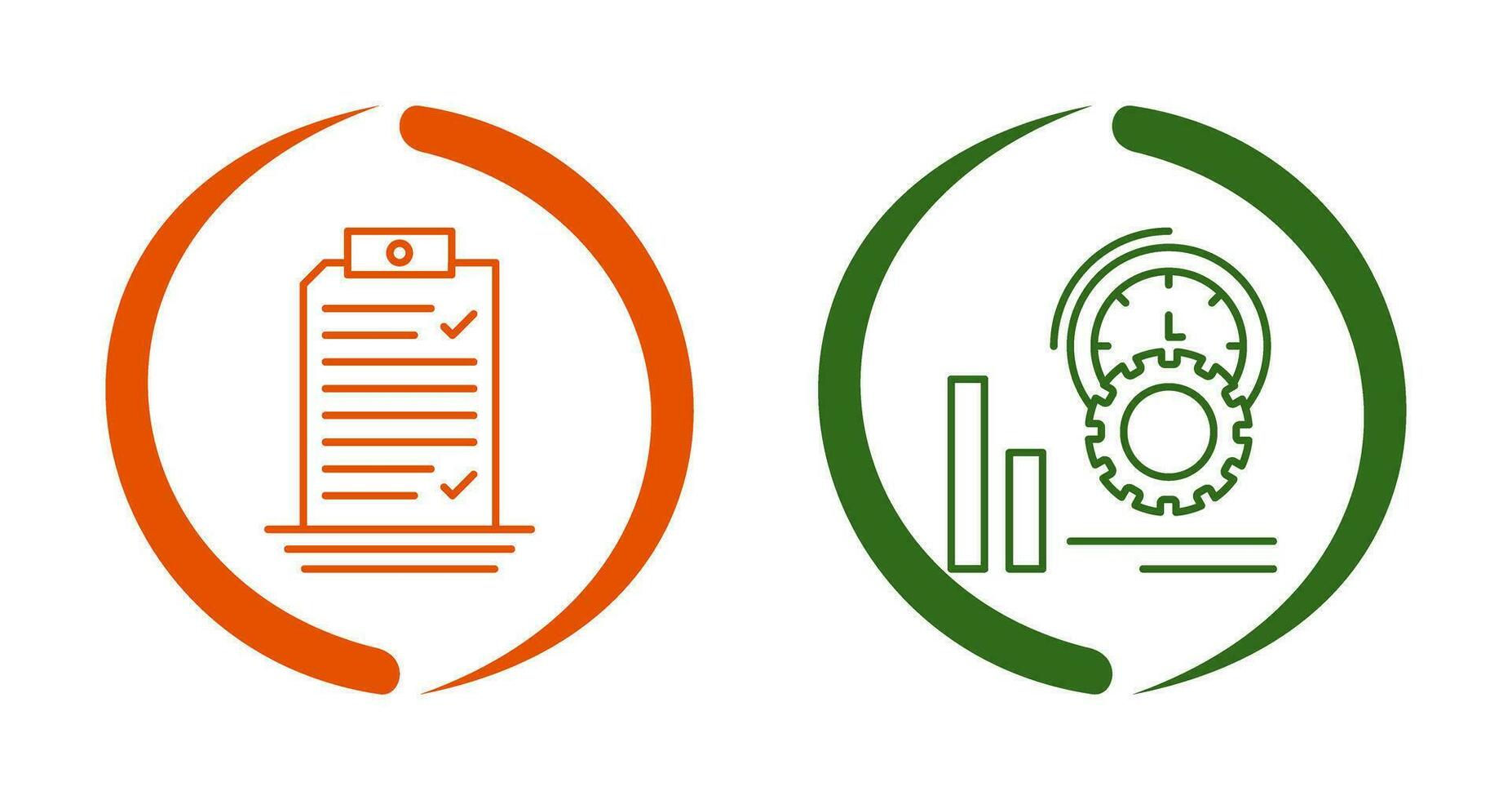 Check List and Performance Icon vector