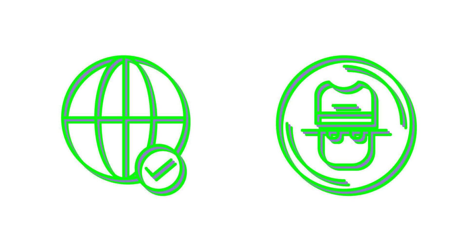 Internet and Spy Icon vector