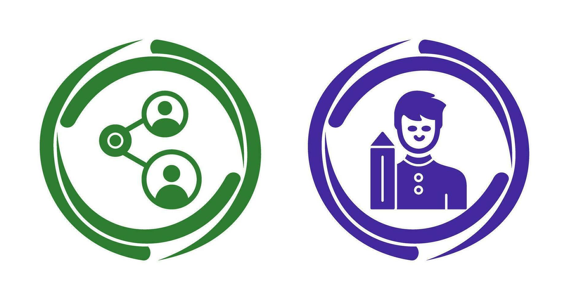 Share and Designer Icon vector