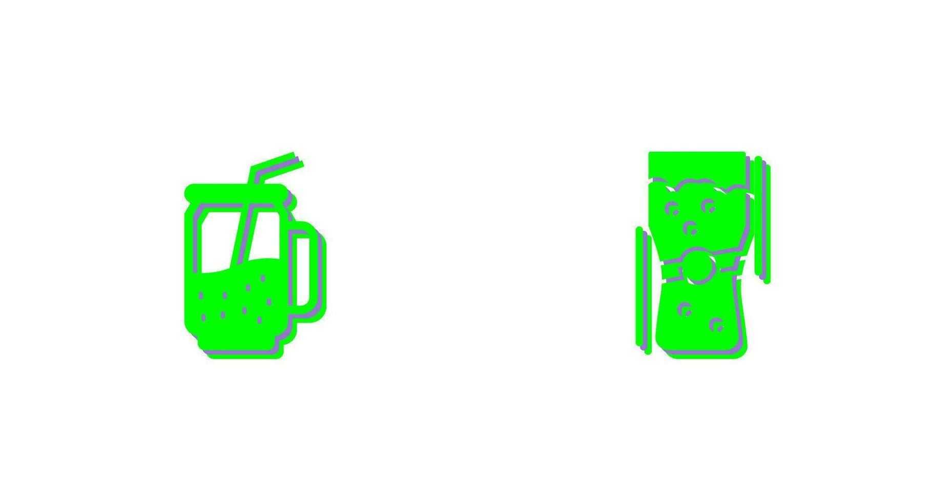 Cocktail and Pint Of Beer Icon vector