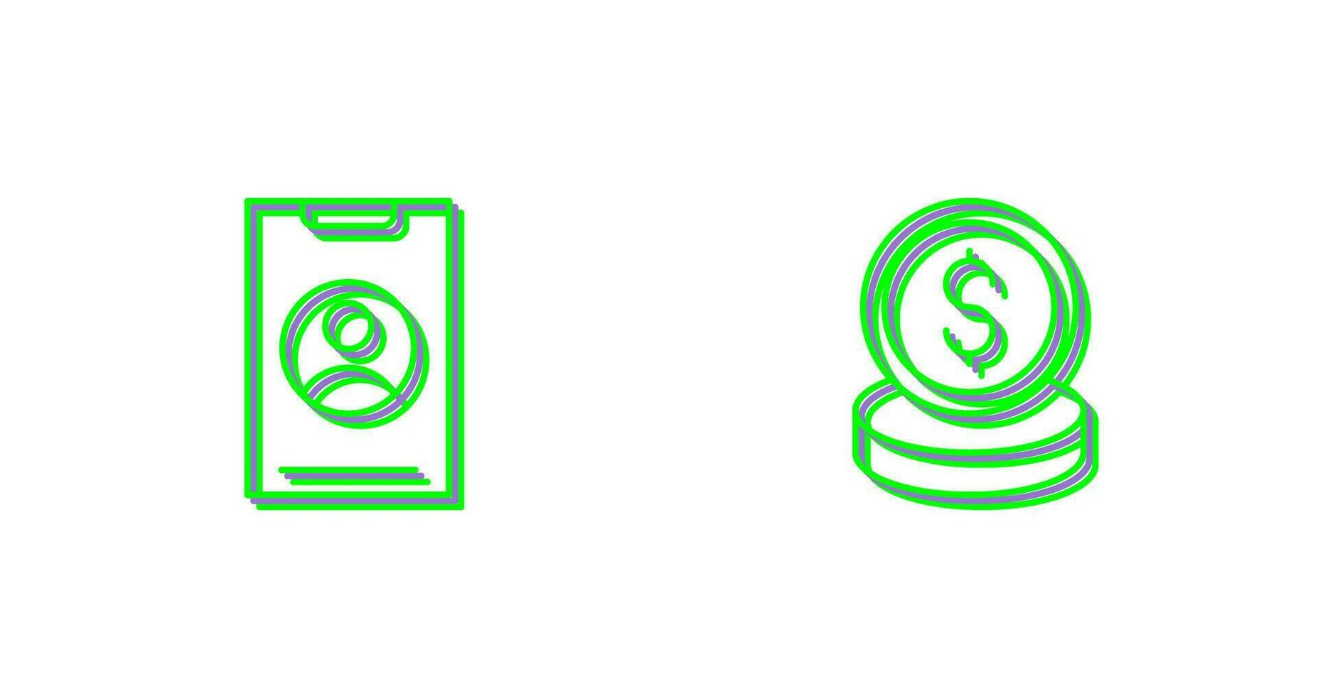 Smart Phone and Money Icon vector