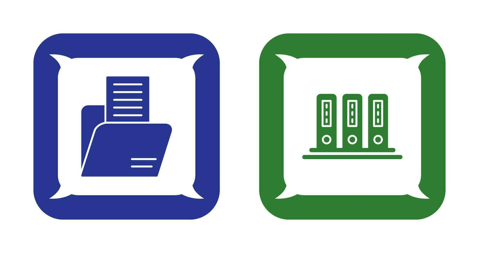 Folder and Office Files Icon vector