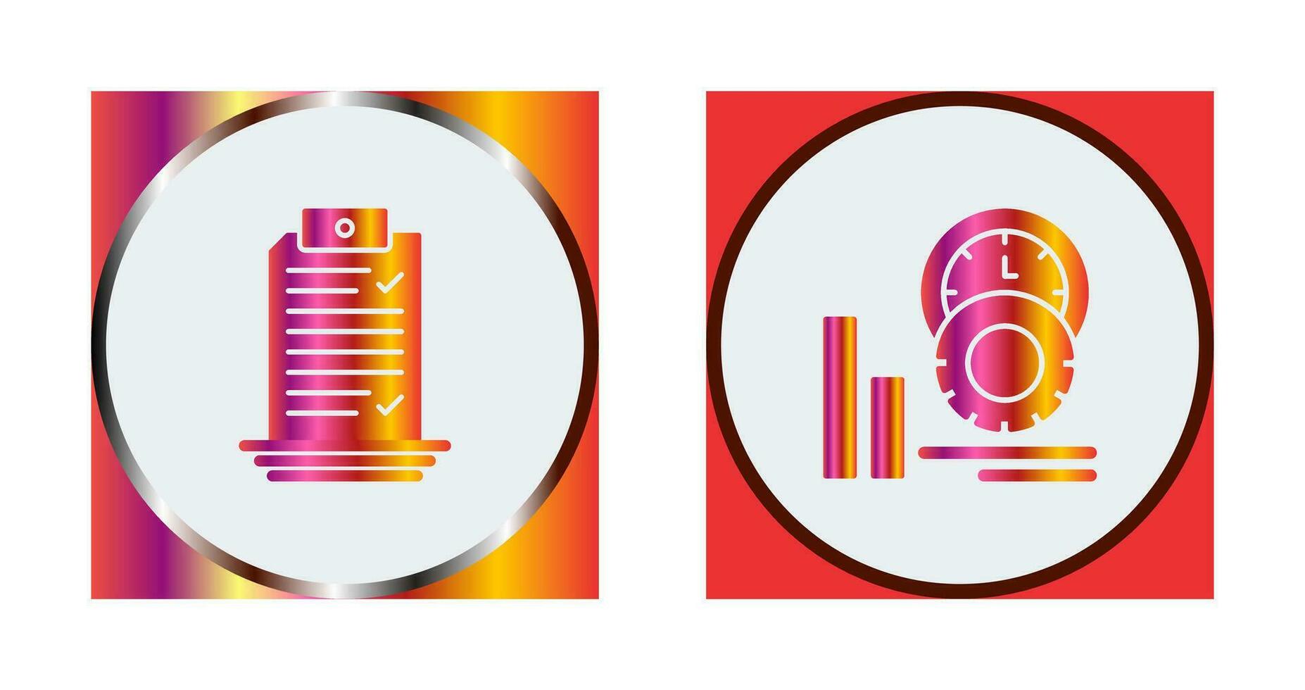 Check List and Performance Icon vector