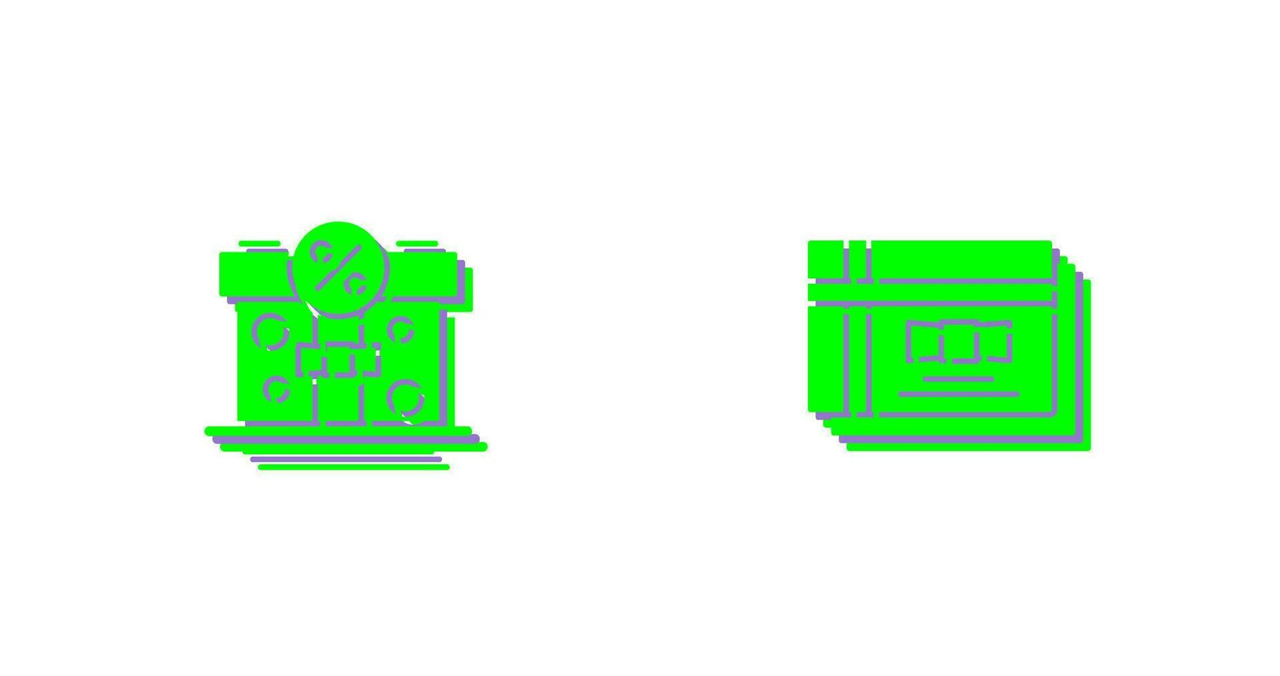Gift Box and Gift Card Icon vector