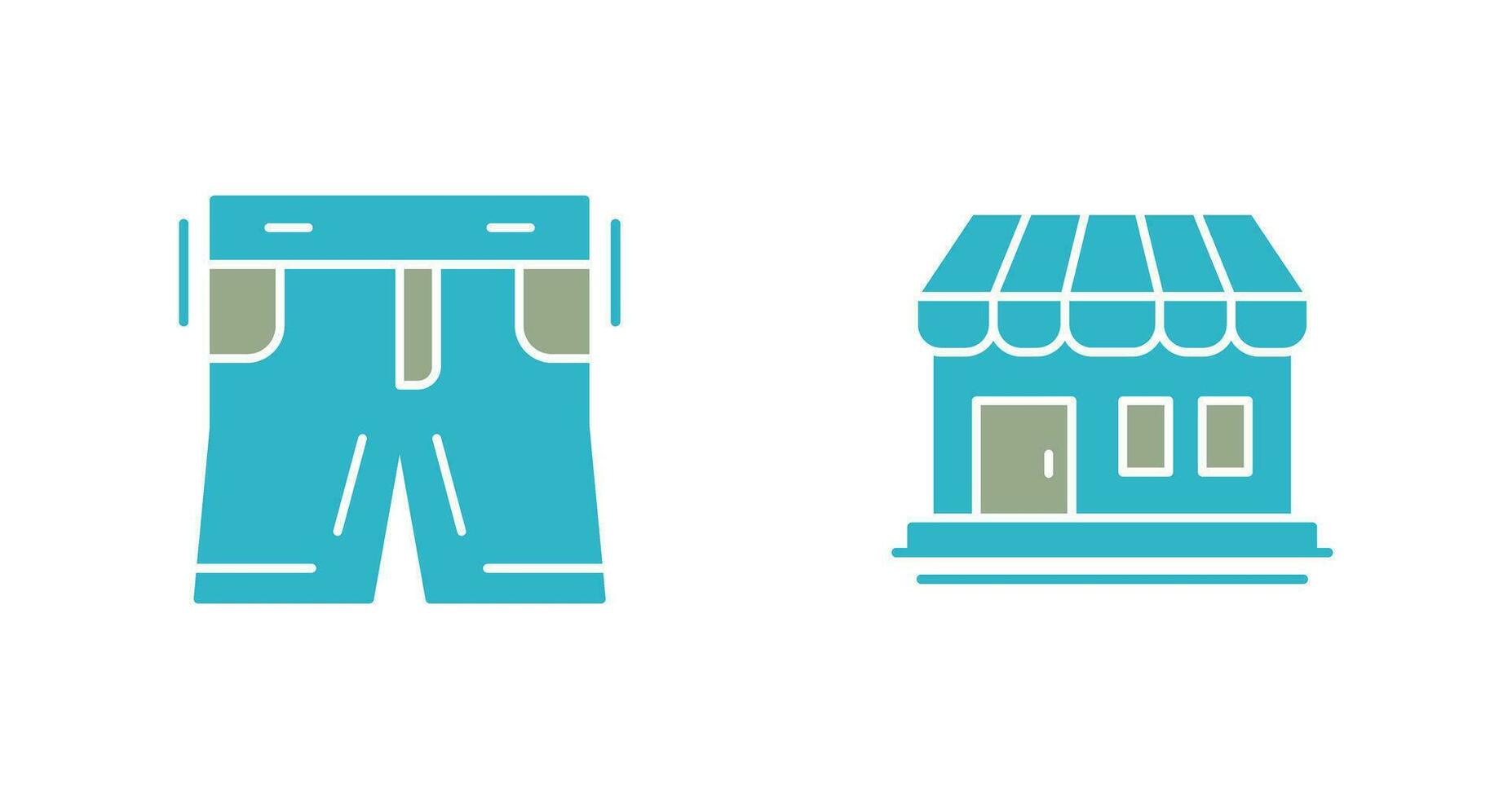 Shorts and Shop Icon vector