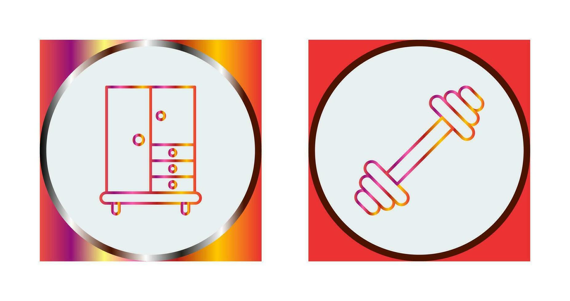 Closet and Gym Icon vector