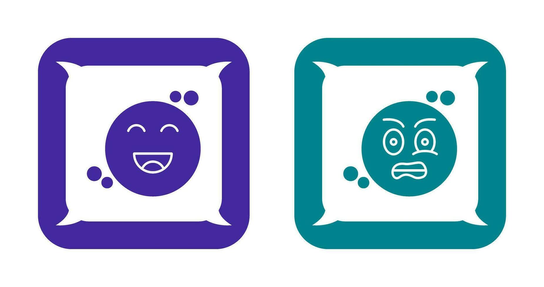 Happiness and Grimacing Icon vector