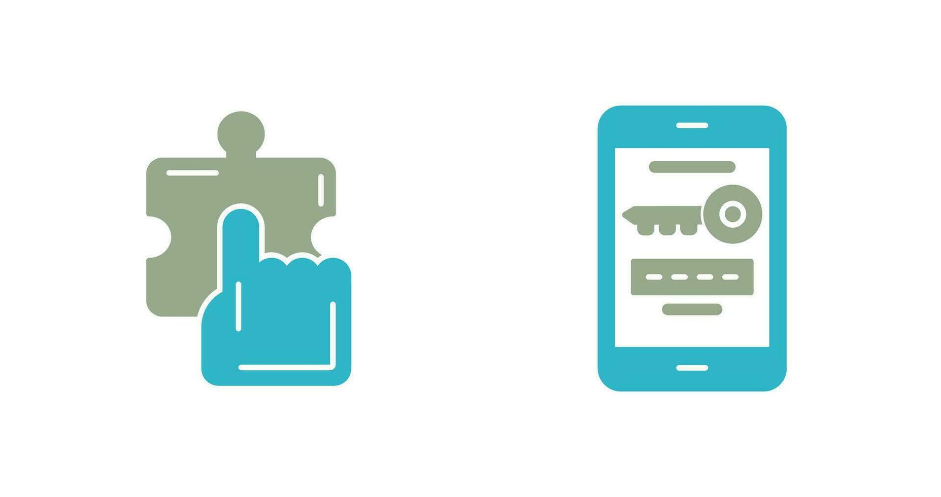 Quick Selection and One Time Password Icon vector
