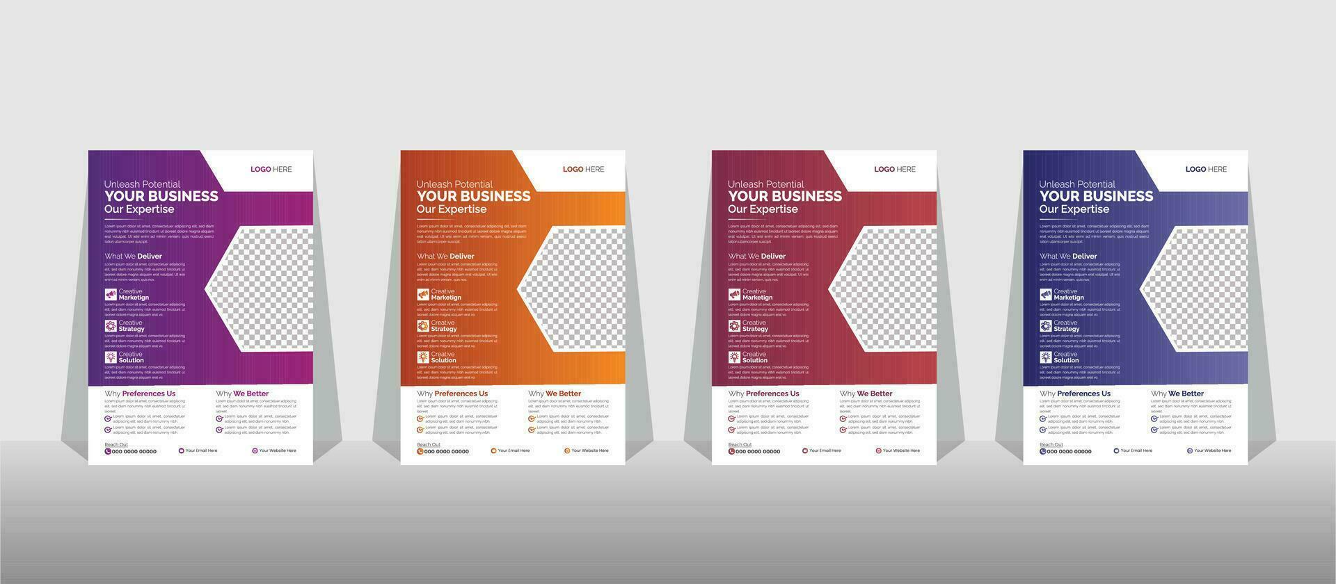 Fondo de diseño de diseño de portada de folleto de folleto de folleto de negocio corporativo, esquema de dos colores, plantilla de vector en tamaño a4.