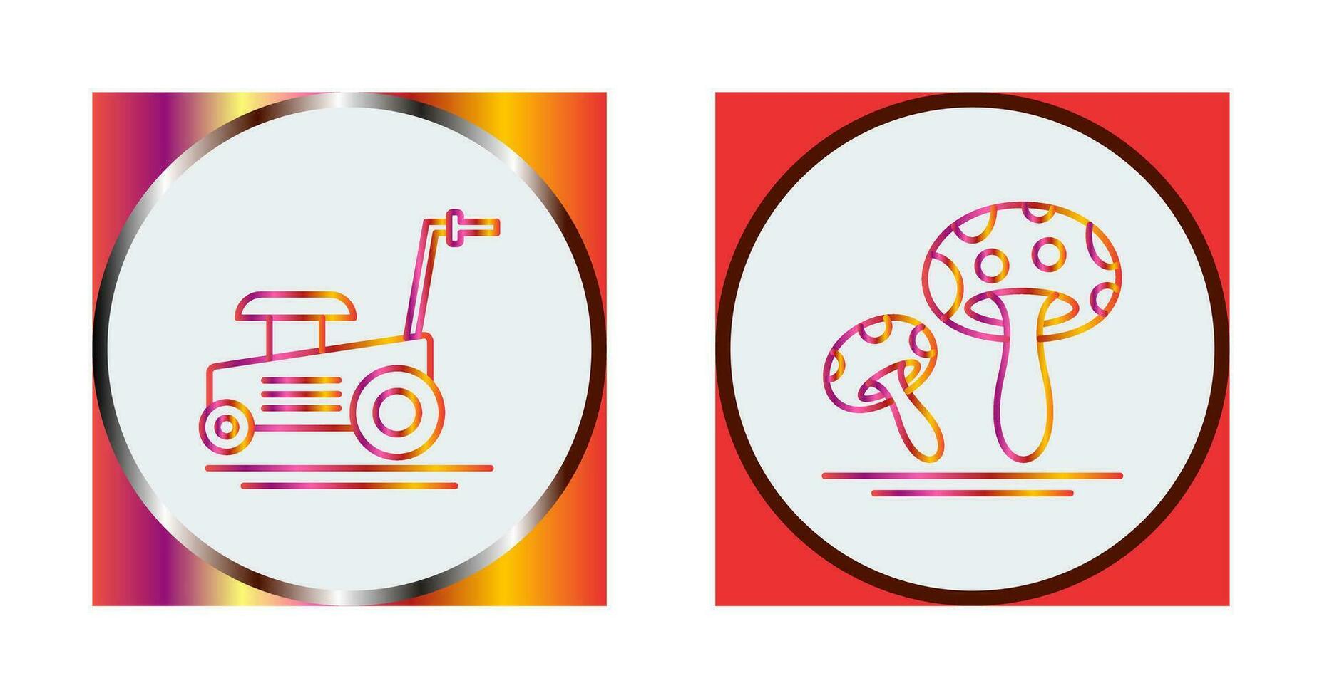 Lawn Mower and Mushroom Icon 32892677 Vector Art at Vecteezy