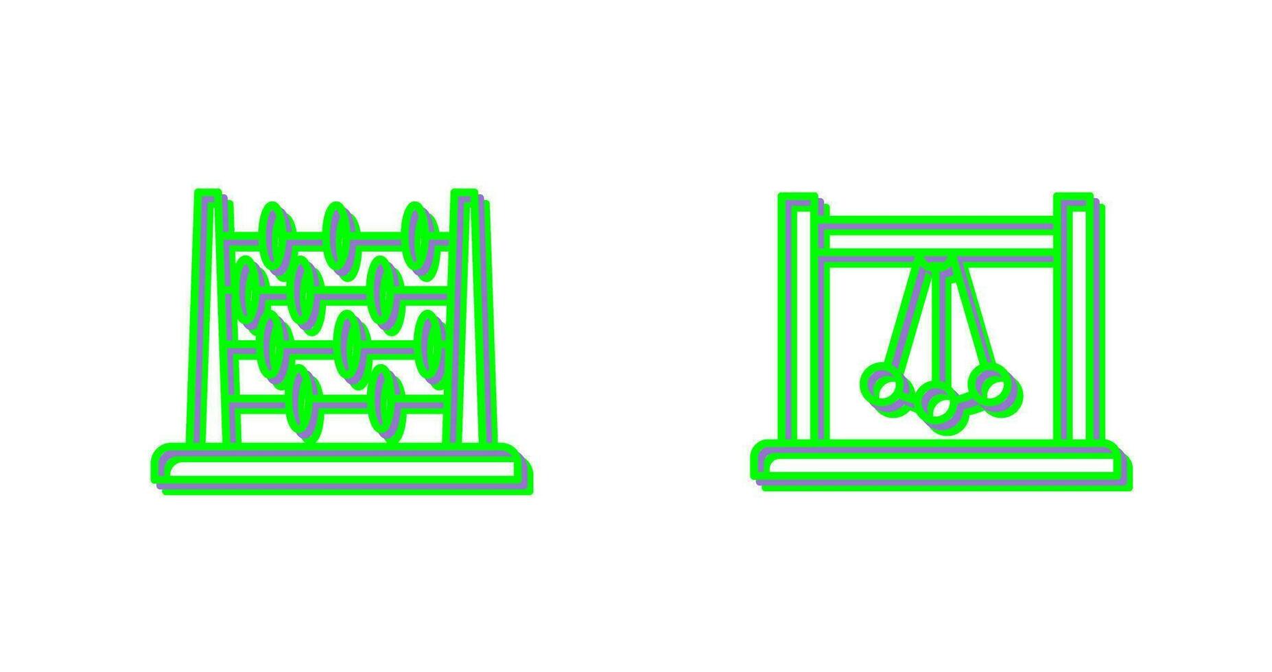 Abacus and Pendulum Icon vector