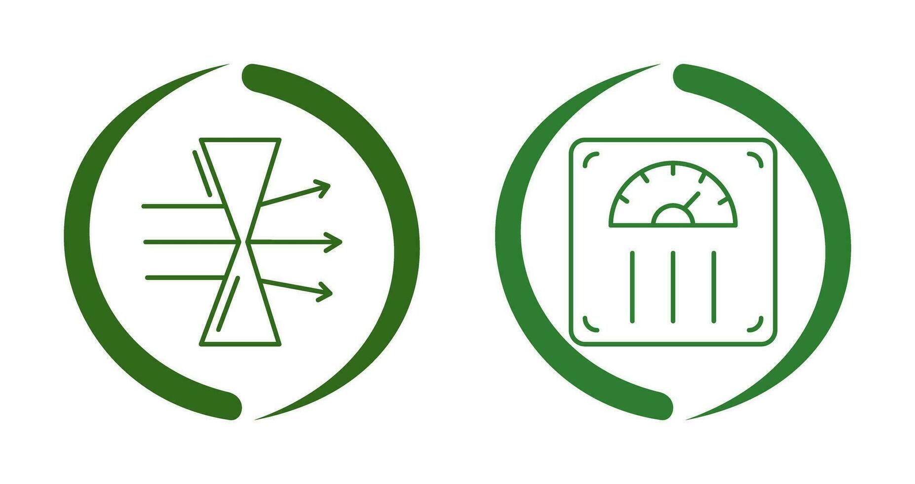 Dispersion and Weight Scale Icon vector