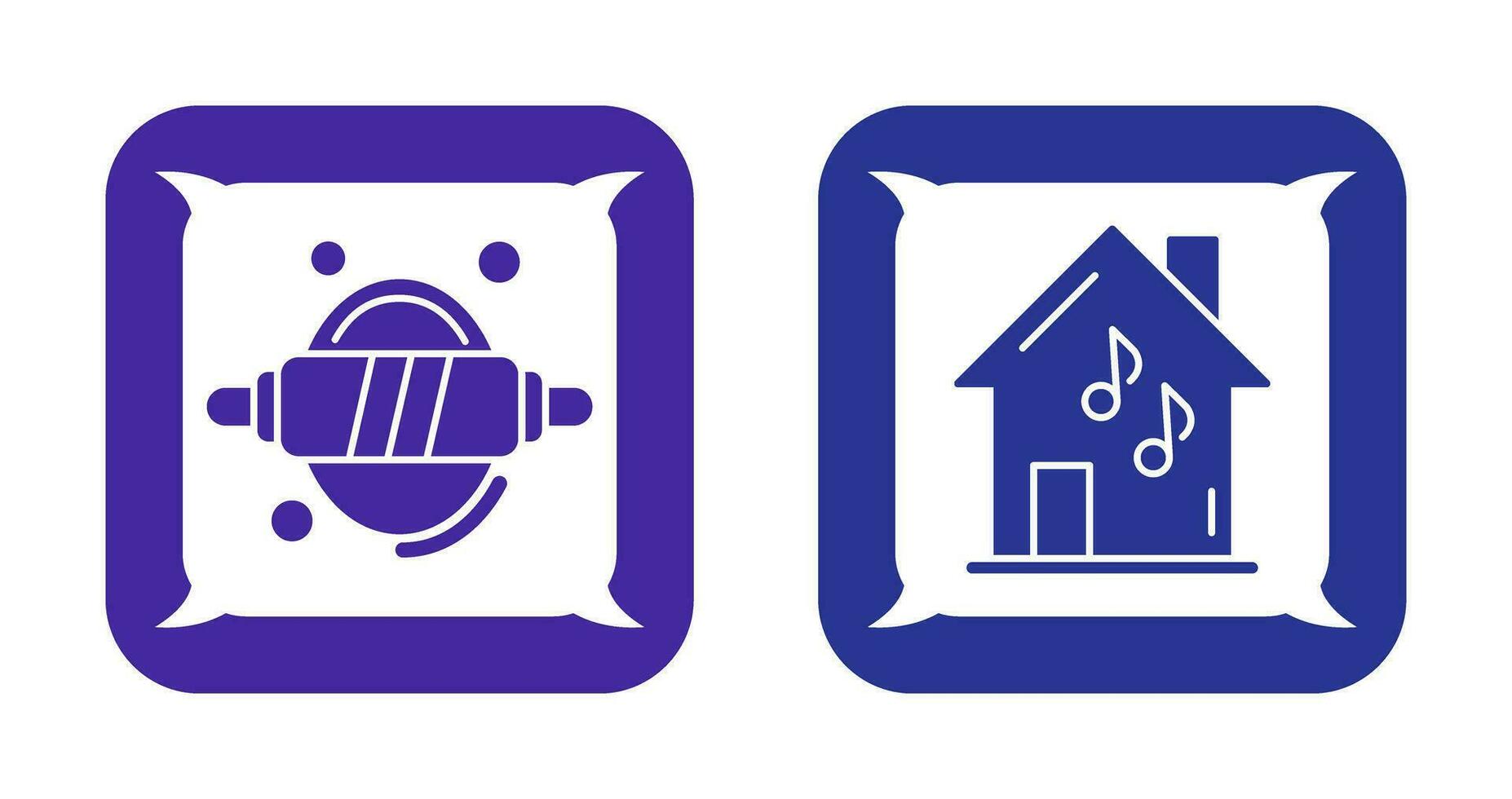 Bakery and Music Icon vector
