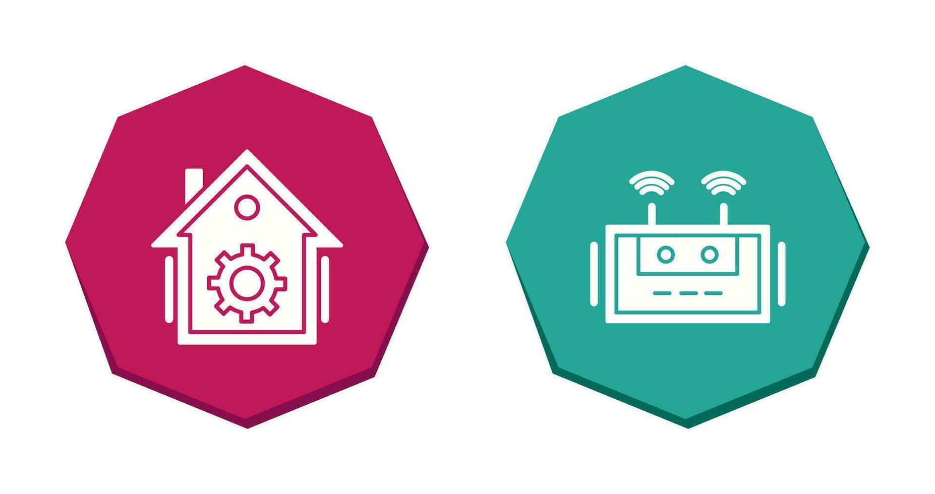 Home Automation and Router Icon vector