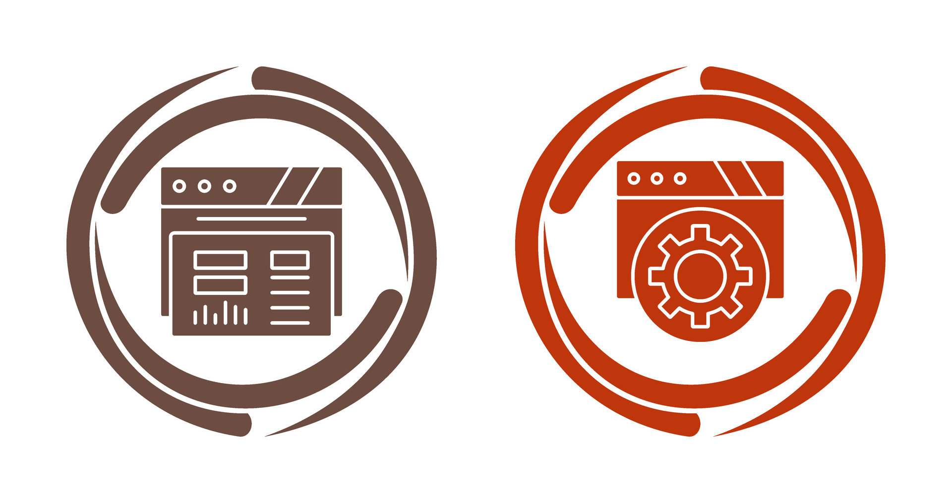 Dashboard and Browser Icon 32893202 Vector Art at Vecteezy