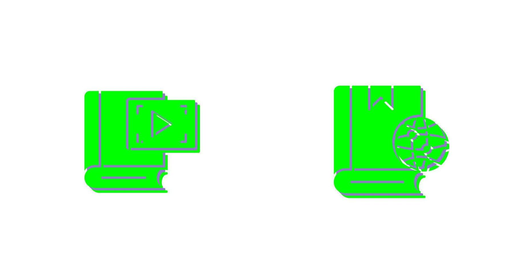 Video Recorder and Globel Icon vector