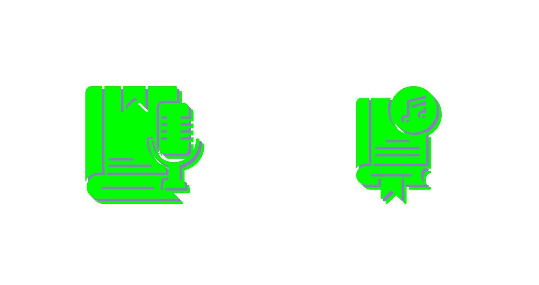 Audiobook and Music Icon vector