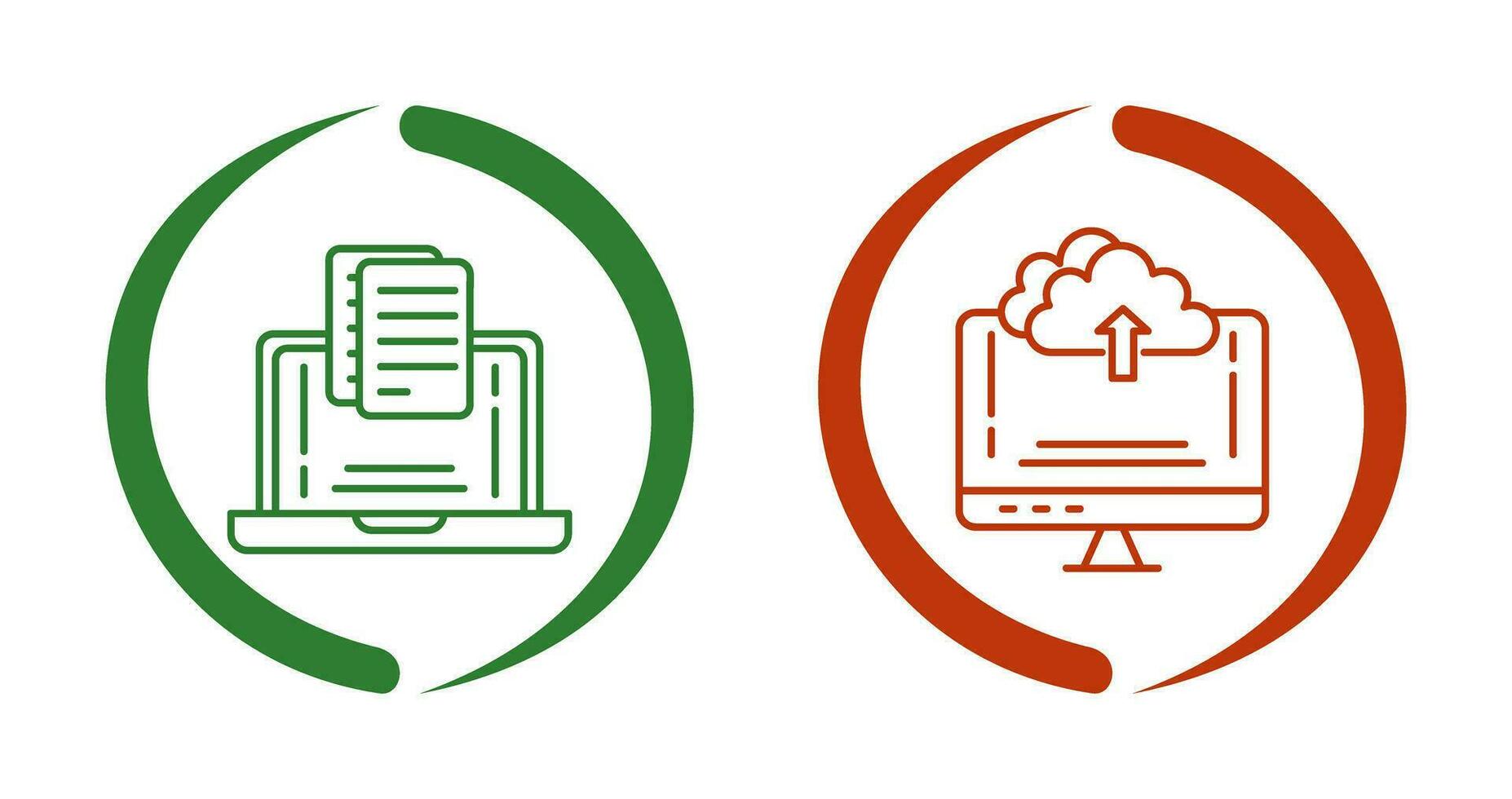 Document and Upload Icon vector