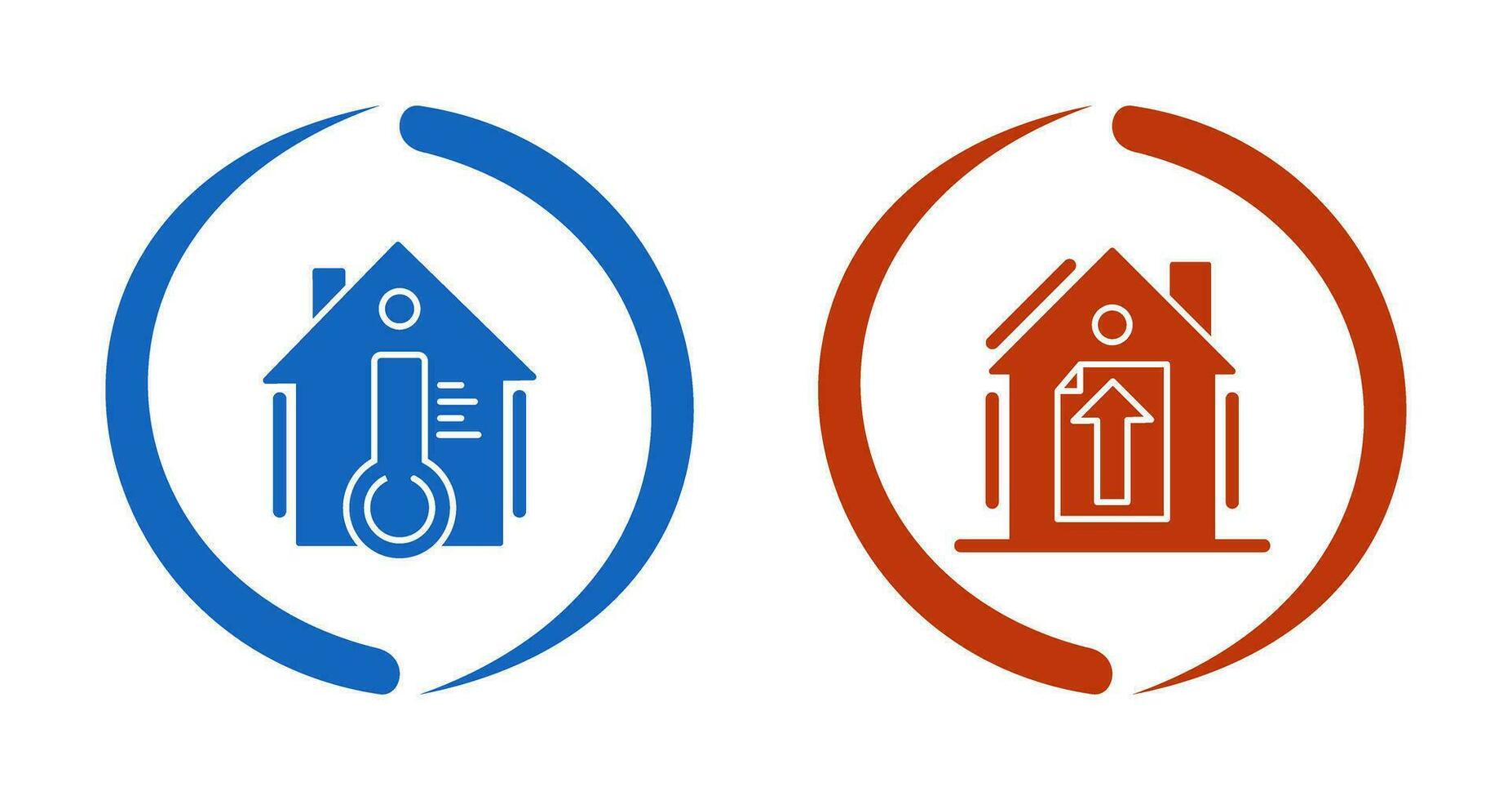 Temperature and Upload Icon vector