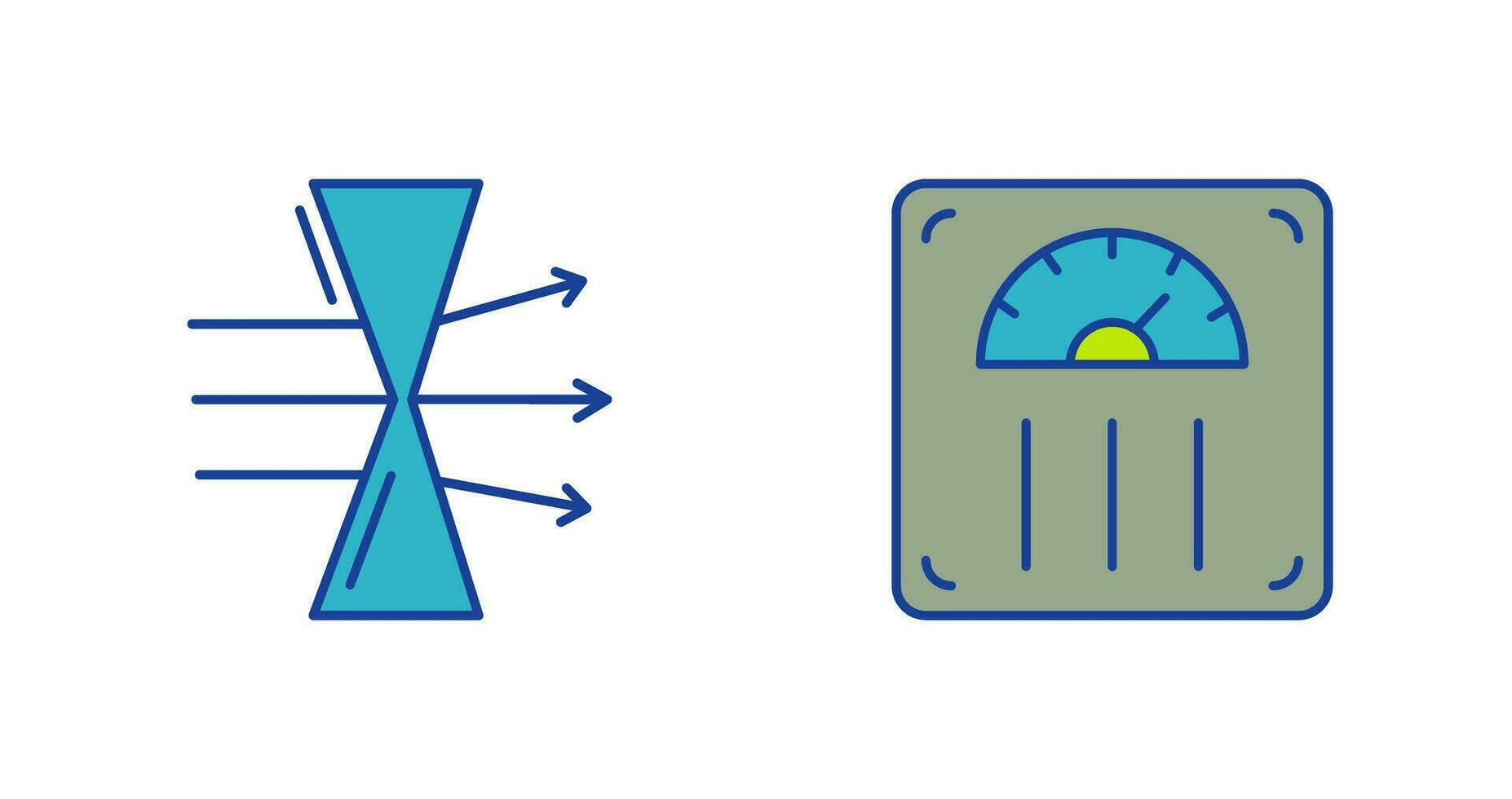 Dispersion and Weight Scale Icon vector