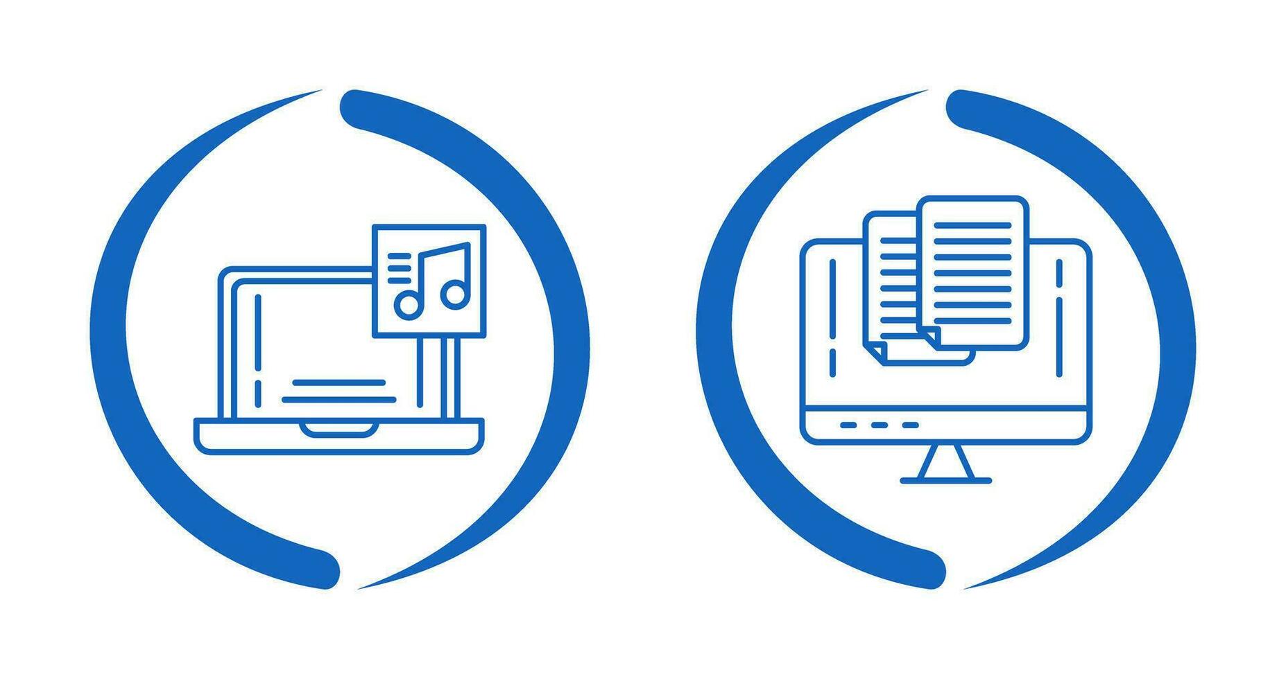 Music and Paste Icon vector