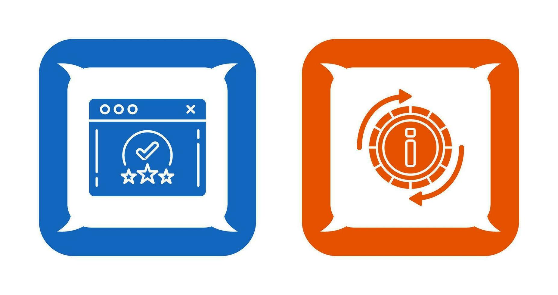 rating and refresh  Icon vector